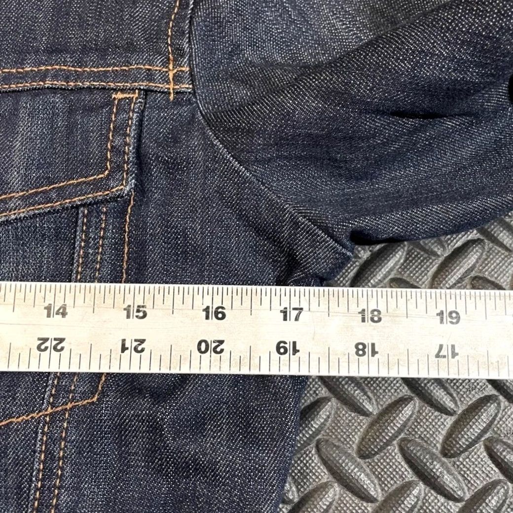 Wrangler Wrangler Denim Jacket Women's Small Dark Wash Jean Button Up 1947 Western Style Size 28" / US 6 / IT 42 - 7 Thumbnail