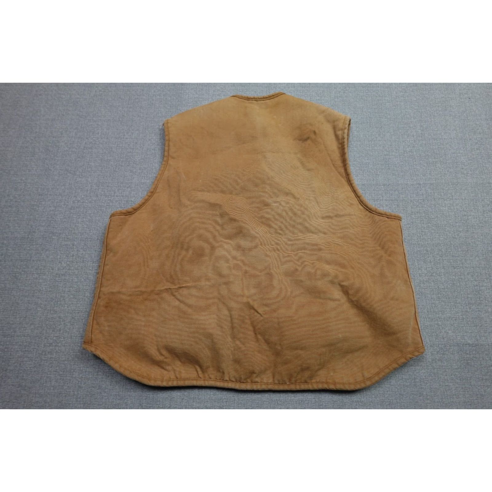Carhartt Carhartt Vest Mens 2XL Brown Canvas Sherpa Quilted Workwear Grunge 1980s Vintage Style Size US XXL / EU 58 / 5 - 4 Thumbnail