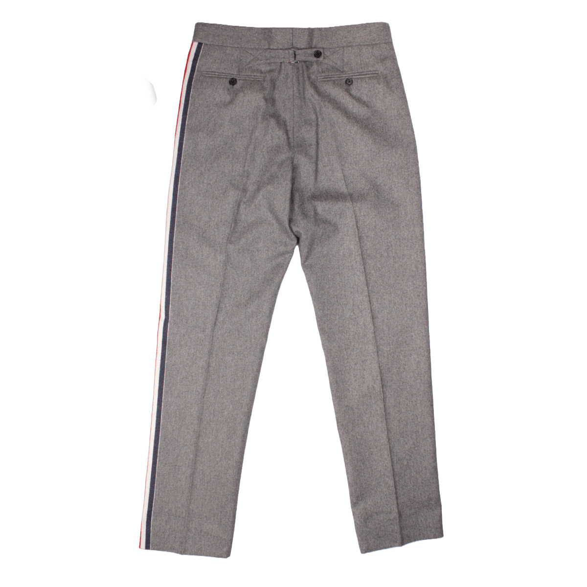 Thom Browne Grey Engineered RWB Stripe Wool Cashmere Suit Size 36R - 8 Thumbnail