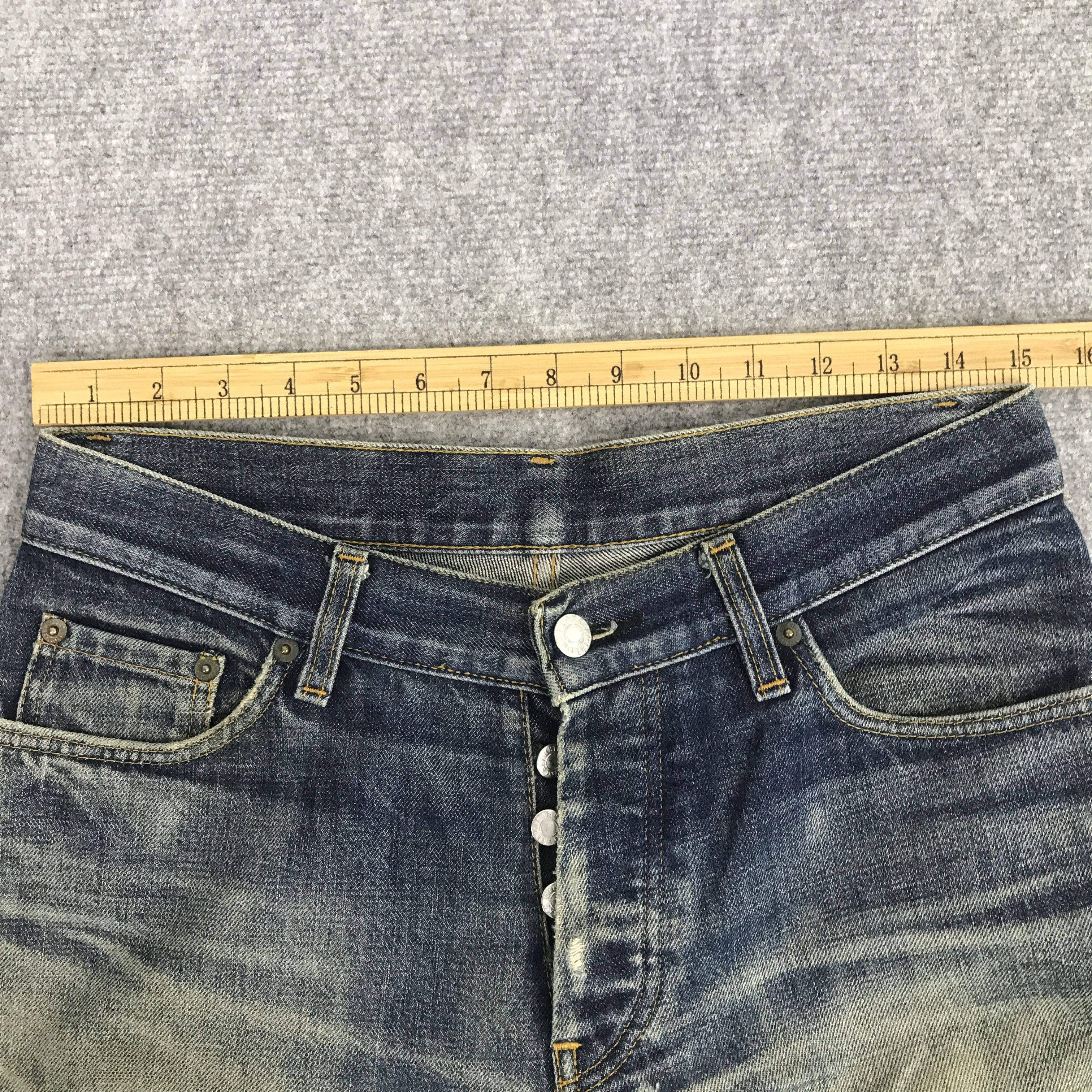 Helmut Lang × Vintage RARE🔥Helmut lang distressed denim pants Size US 30 / EU 46 - 7 Thumbnail