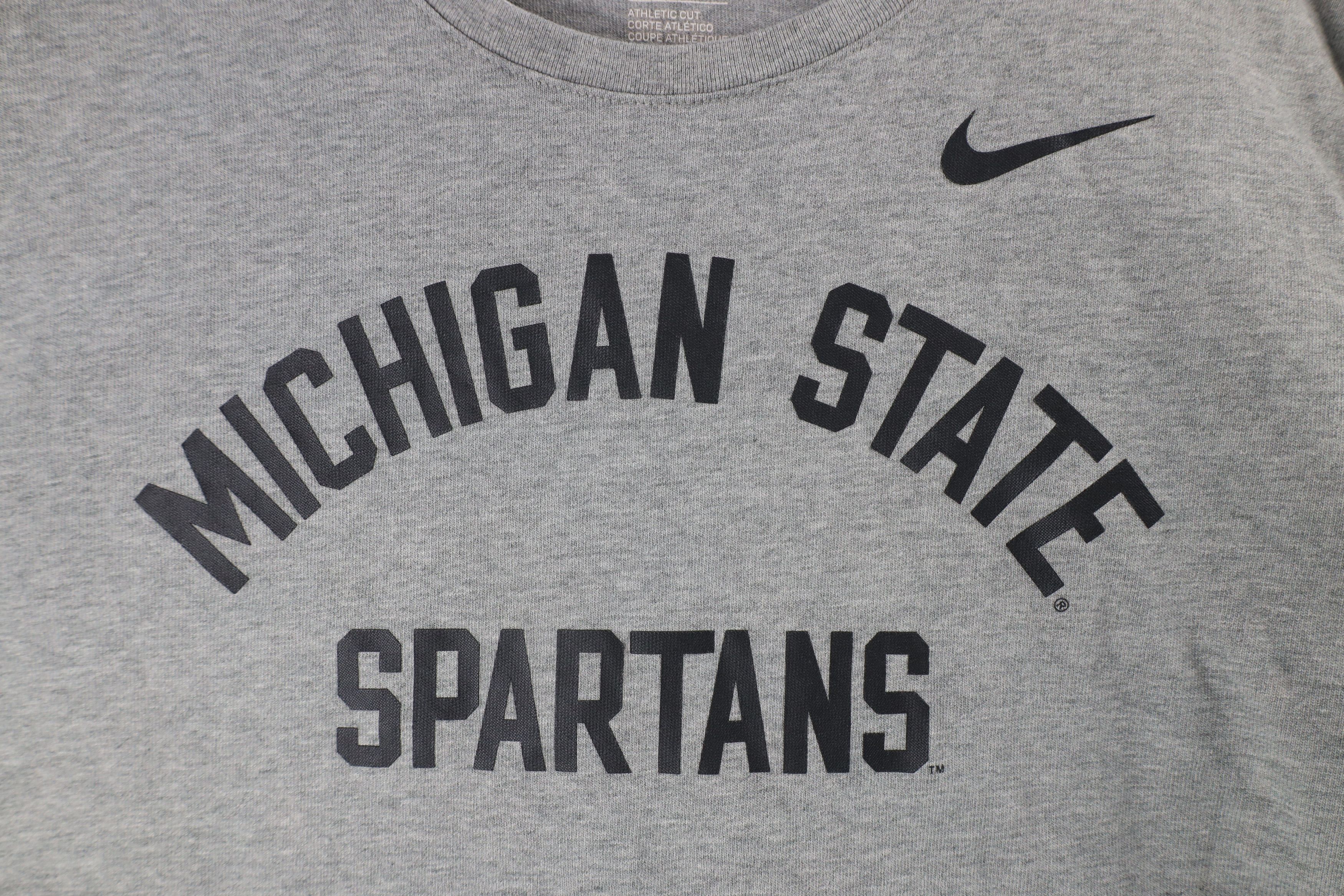 Nike × Vintage Nike Heavyweight Michigan University Long Sleeve T-Shirt Size US XL / EU 56 / 4 - 4 Thumbnail
