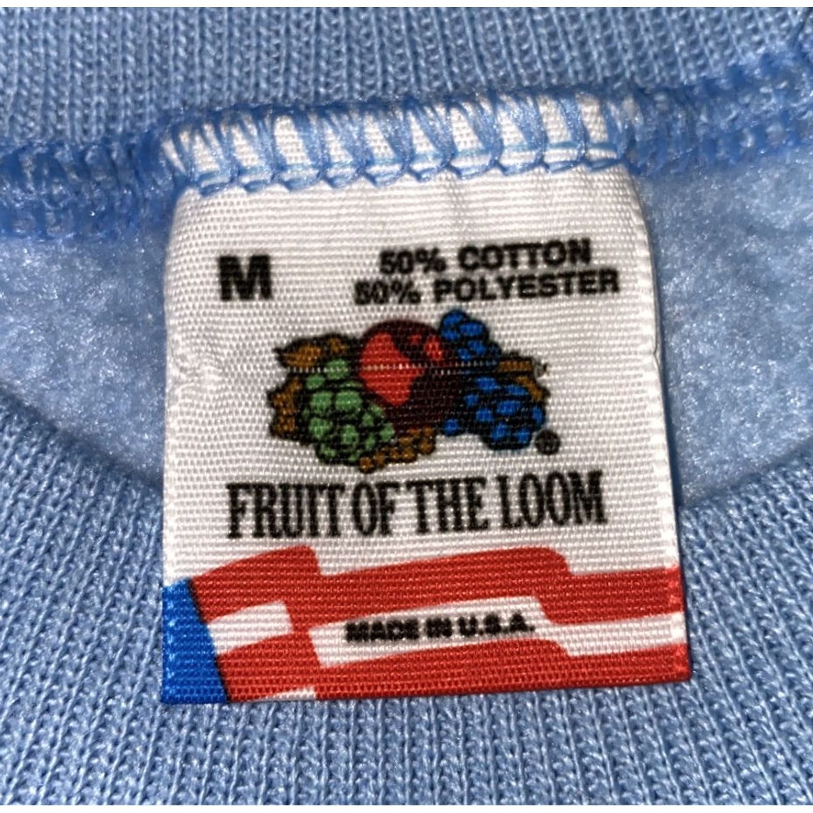 Fruit Of The Loom VINTAGE Fruit Of The Loom Mens Sweater Pullover Blue Lined USA Size M Size US M / EU 48-50 / 2 - 5 Thumbnail