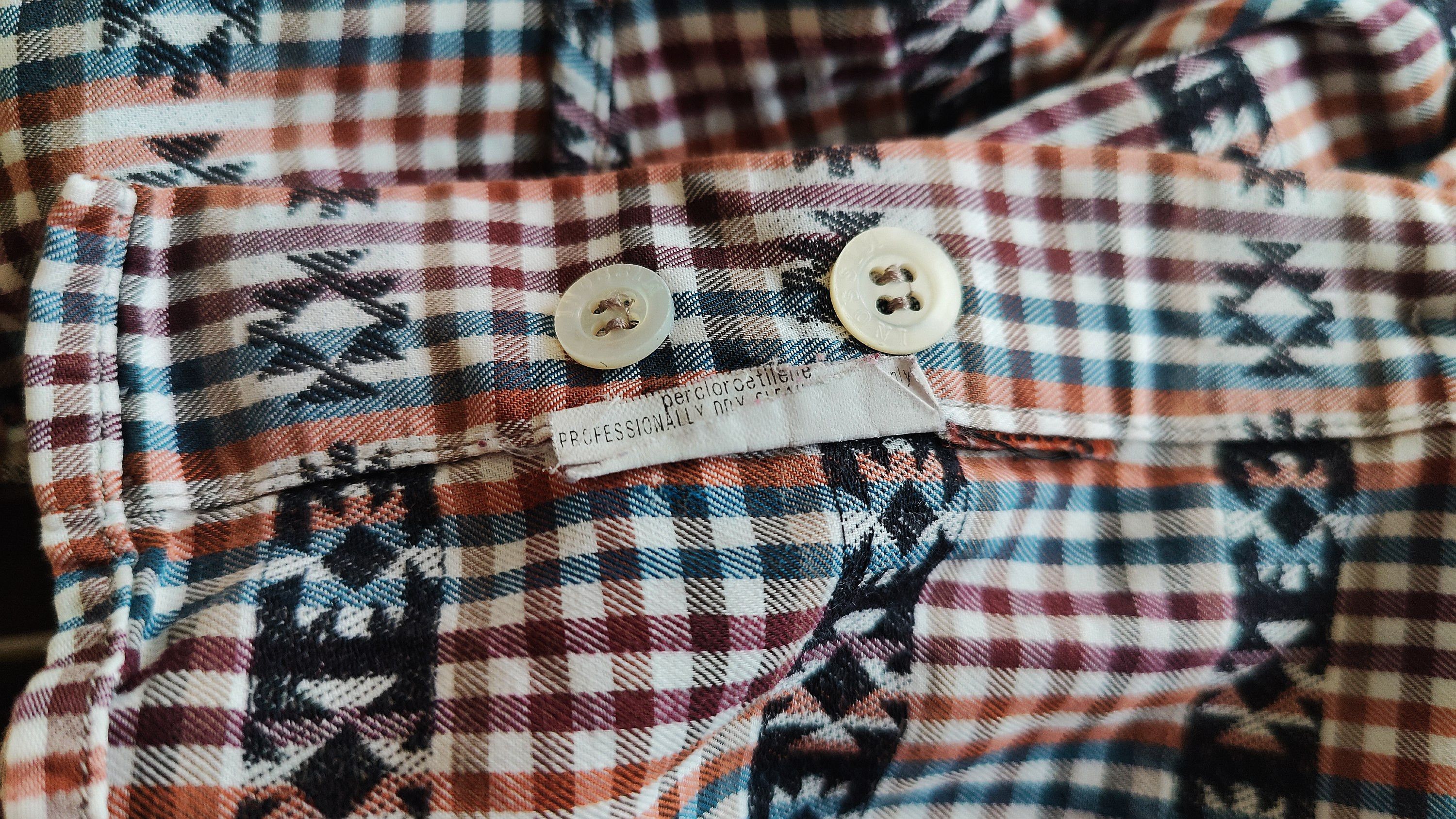 Missoni Missoni Aztec Print Multicolor Knitted Luxury Button Shirt Size US L / EU 52-54 / 3 - 8 Thumbnail