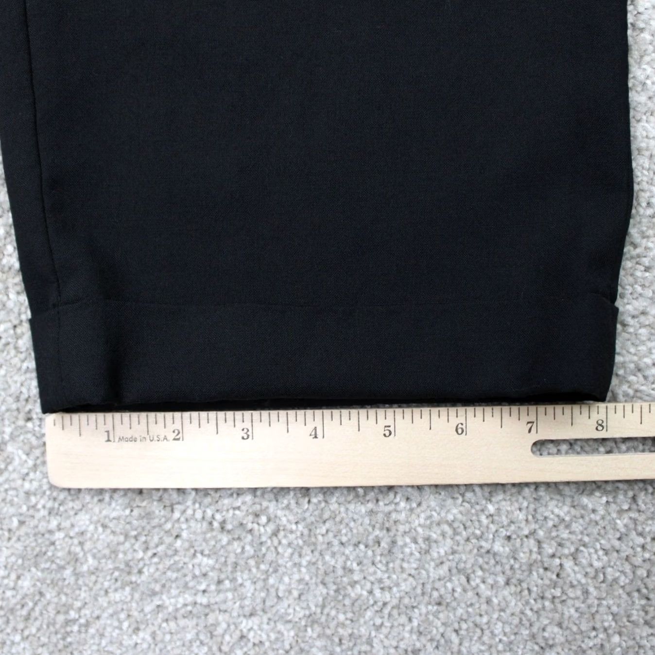 Ralph Lauren LAUREN Ralph Lauren Pants Men 38 x 30 Black Wool Pleated Cuffed Regular Fit Dress Pants Size US 38 / EU 54 - 5 Thumbnail