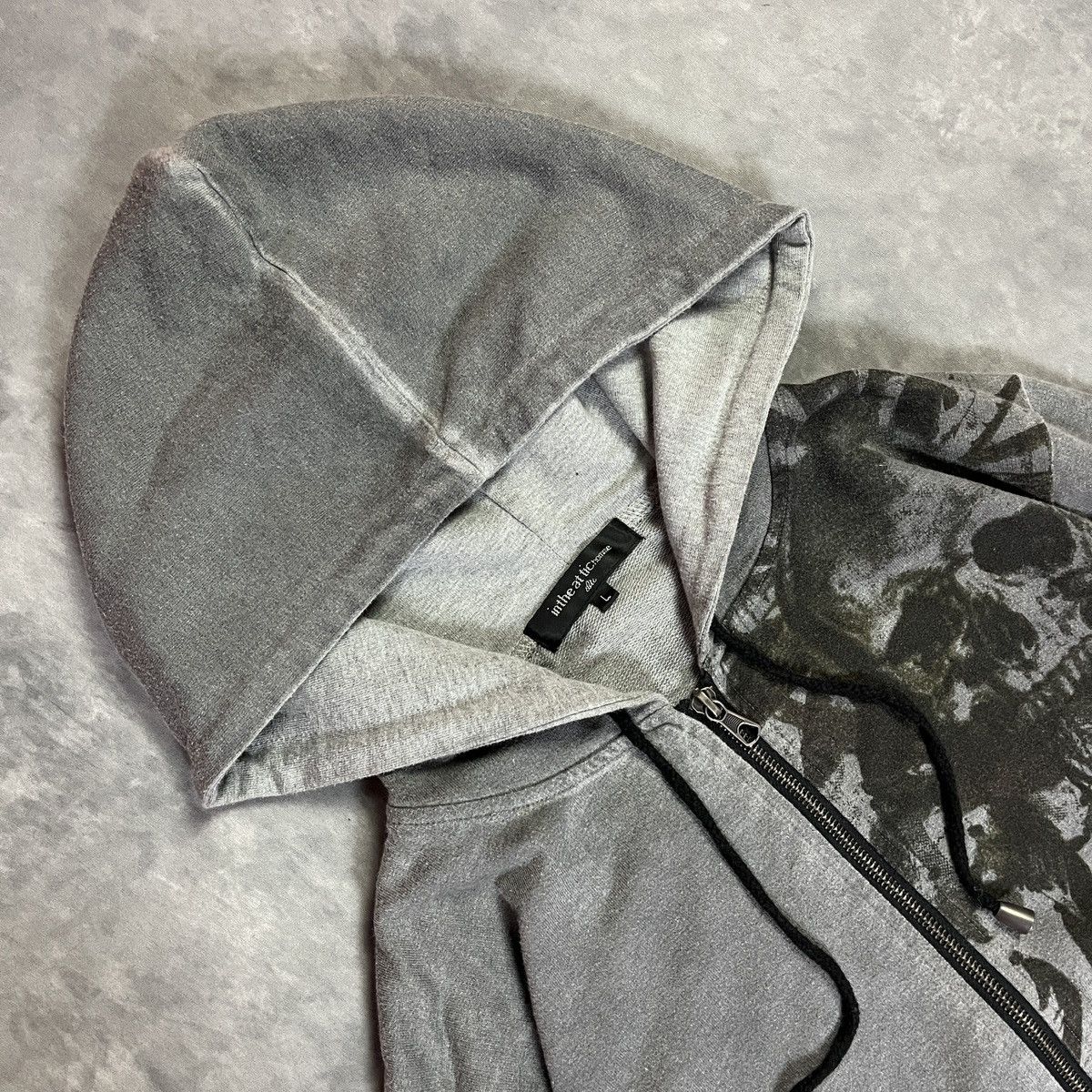 In The Attic In The Attic Y2K Poem Gothic Skull Double Zip Hoodie Size US L / EU 52-54 / 3 - 4 Thumbnail