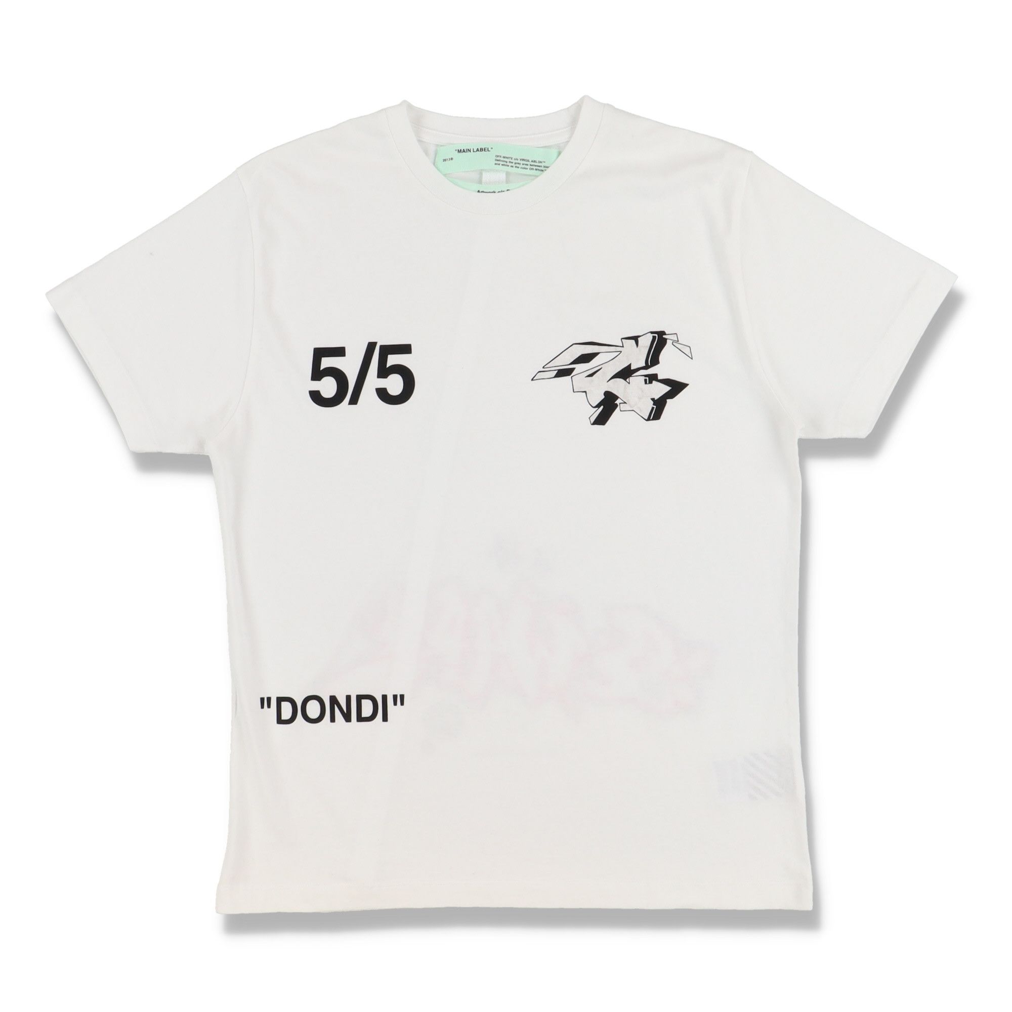 Off-White White Dondi Graffiti Logo T-shirt Size US M / EU 48-50 / 2 - 1 Thumbnail