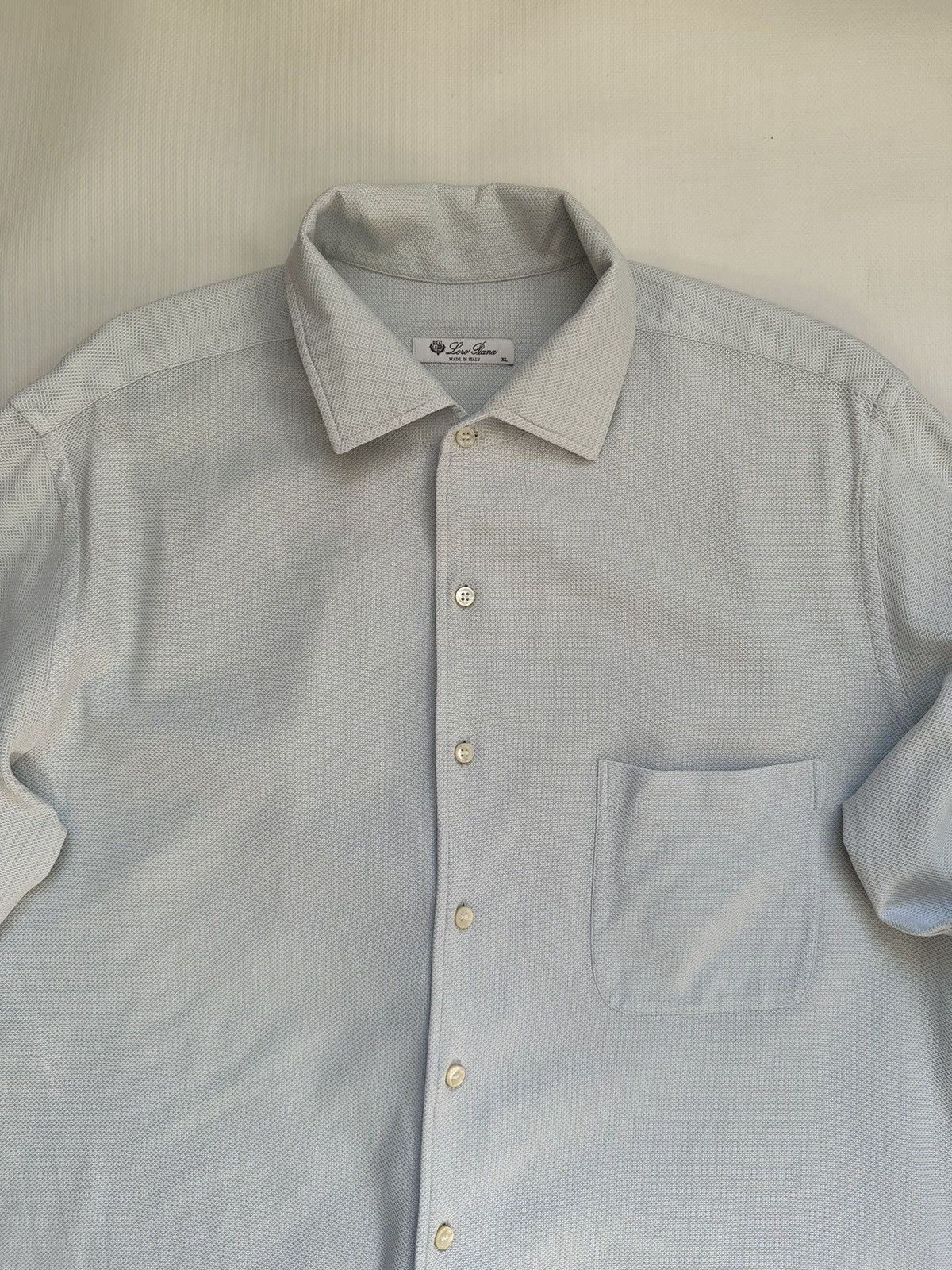 Loro Piana Loro Piana Blue Old money Shirt XL Size US XL / EU 56 / 4 - 6 Thumbnail