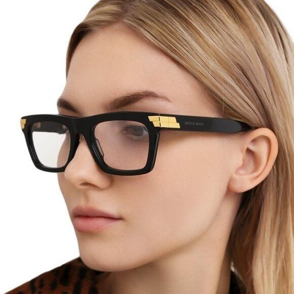 Bottega Veneta Bottega Veneta BV1059O 003 Eyeglasses Burgundy 51mm Frame Size ONE SIZE - 3 Thumbnail