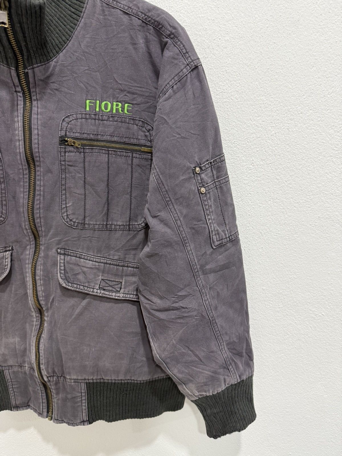 Japanese Brand Vintage Mitsubishi Fiore Jacket Multi Pocket Jawin Japan Size US L / EU 52-54 / 3 - 4 Thumbnail