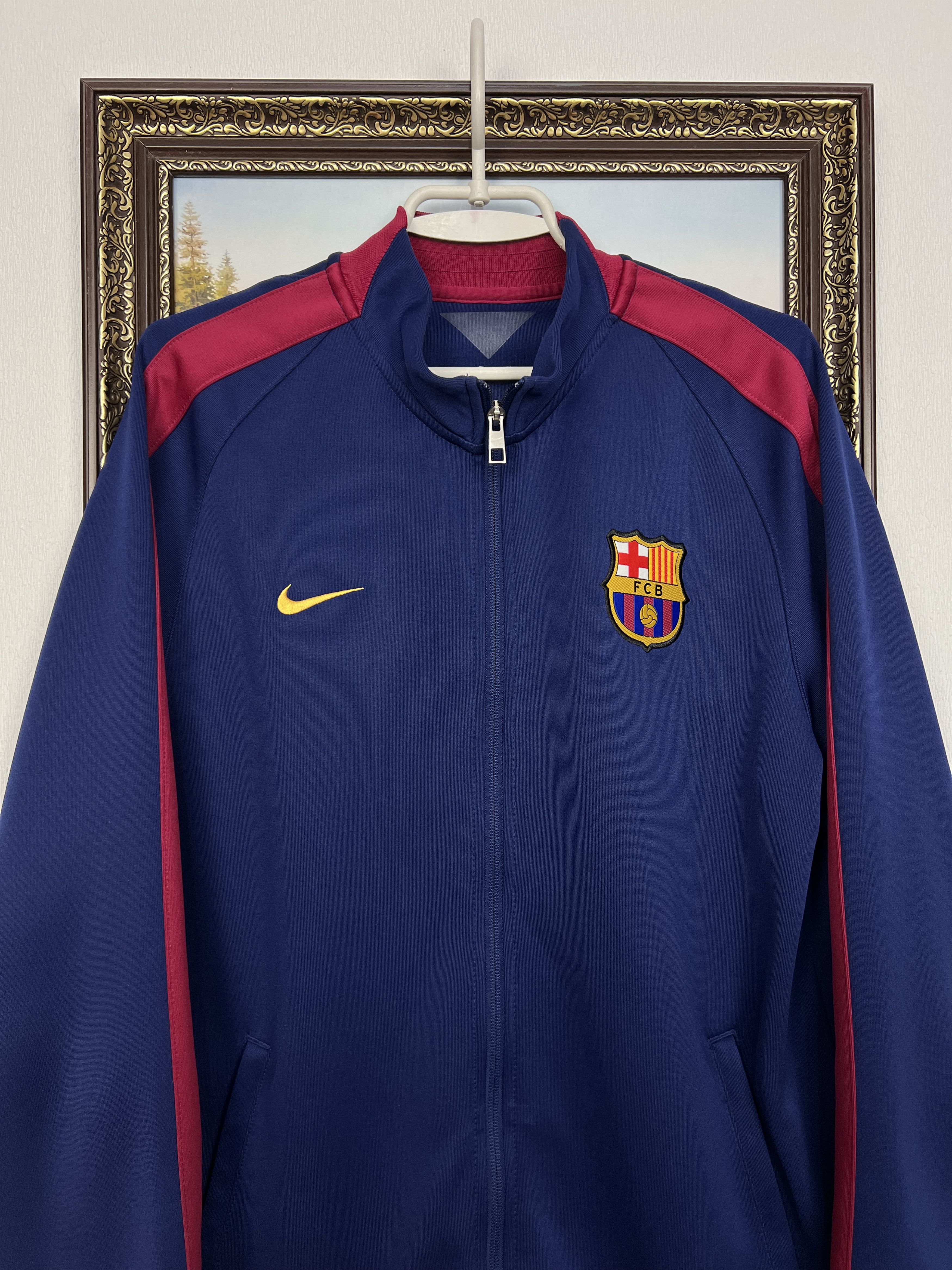 Nike Barcelona Football Jacket Soccer Track Top Rare Zip Hype Size US L / EU 52-54 / 3 - 2 Thumbnail
