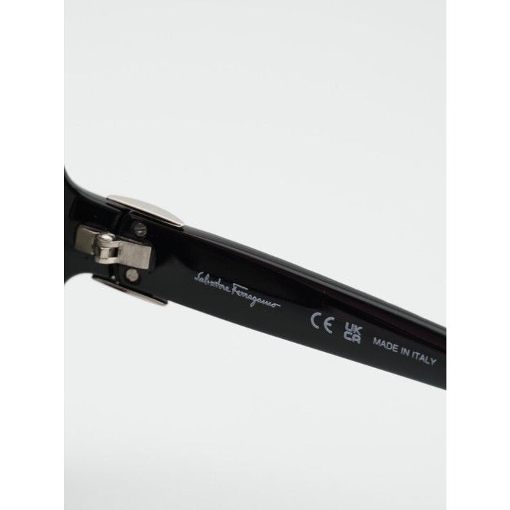 Salvatore Ferragamo Salvatore Ferragamo SF739SA 001 Sunglasses Black Round Frame Size ONE SIZE - 9 Thumbnail