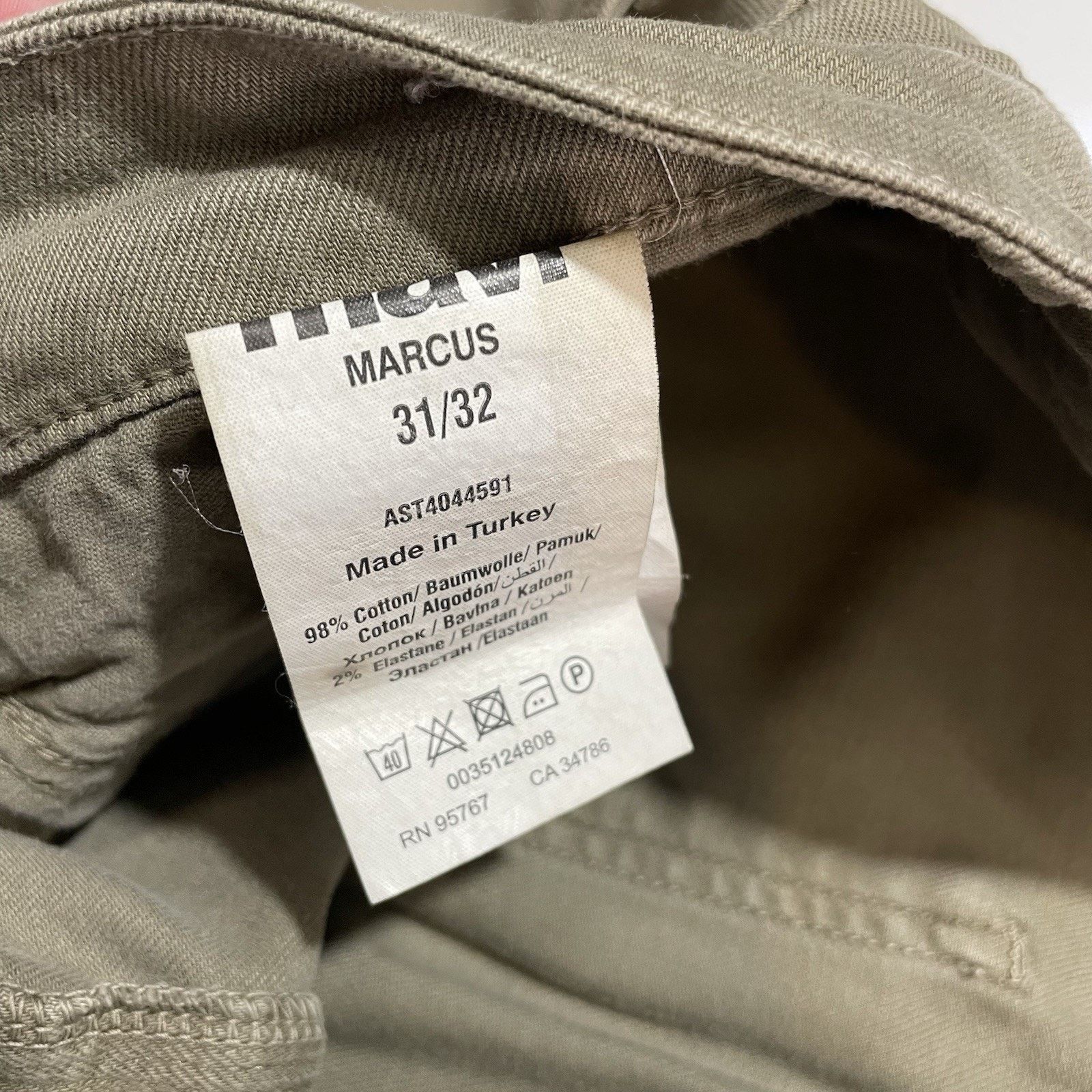 Mavi Mavi Jeans Marcus Slim Straight Leg Olive Green 31x32 Jeans Size US 31 - 8 Thumbnail