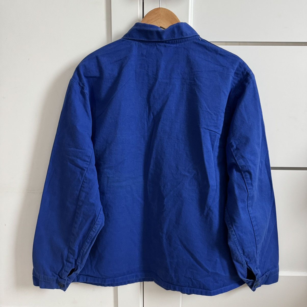 Le Laboureur 80s Work French Faded Two Pockets Sanfor Chore Jacket Size US L / EU 52-54 / 3 - 9 Thumbnail