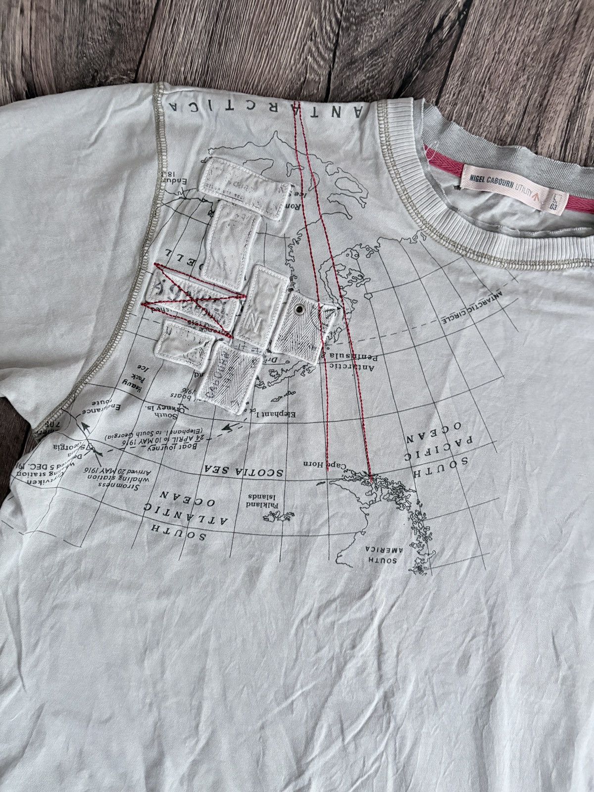 Nigel Cabourn Nigel Cabourn Utility Y2K Japanese Style Map Logo T-Shirt Size US L / EU 52-54 / 3 - 2 Thumbnail