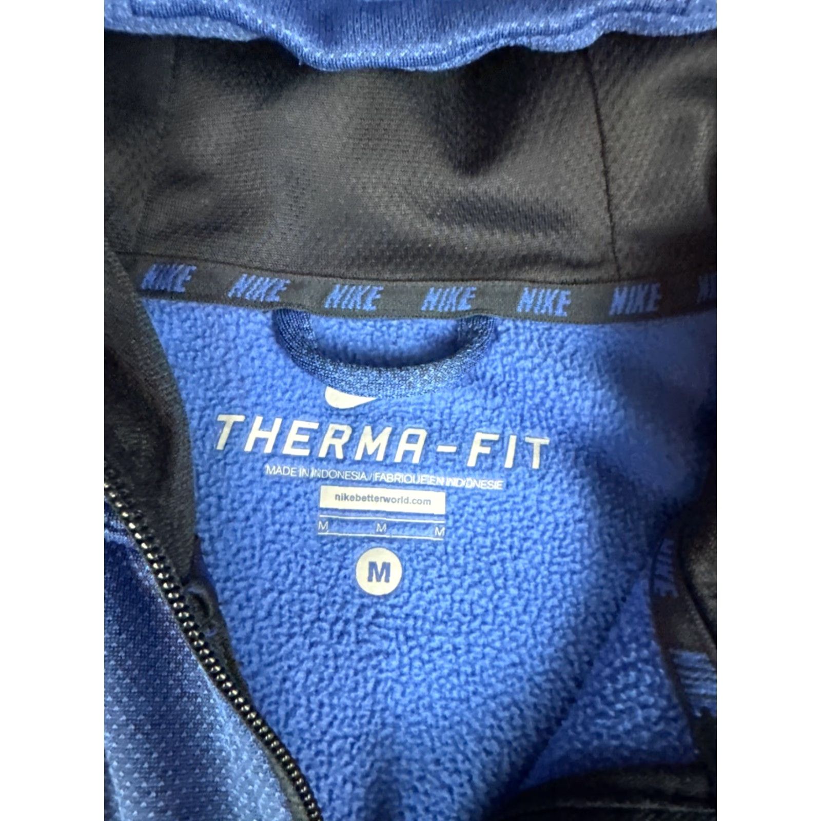 Nike Nike Air Therma Fit Hoodie Sz M Blue Full Zip Sweatshirt Size US M / EU 48-50 / 2 - 3 Thumbnail