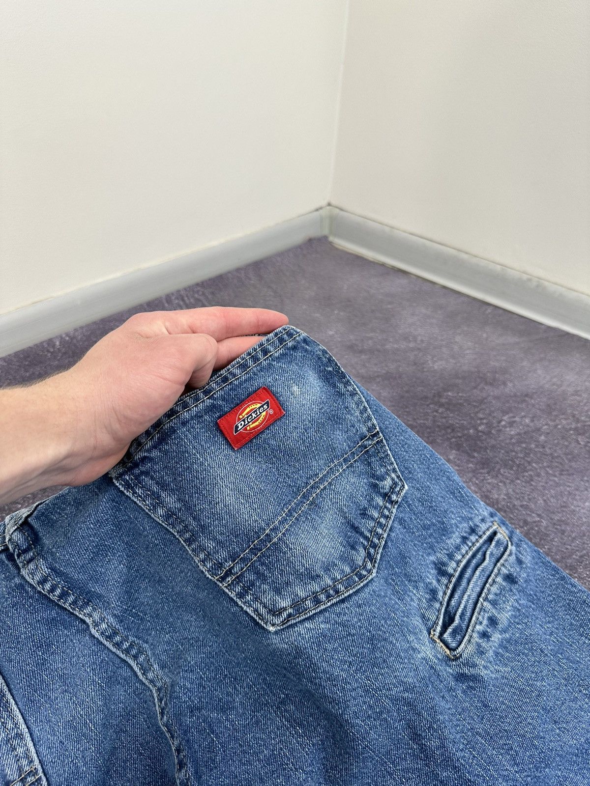 Dickies Vintage Dickies Faded Opium Blue Denim Baggy USA Work Jeans Size US 40 / EU 56 - 9 Thumbnail