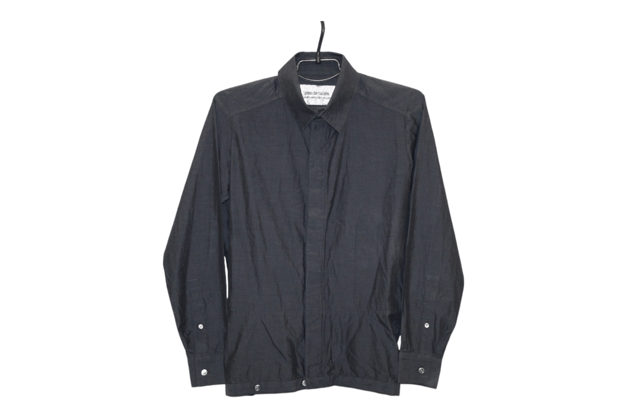 Pas de Calais Pas De Calais lhidden button brushed cotton shirt Size S / US 4 / IT 40 - 1 Thumbnail
