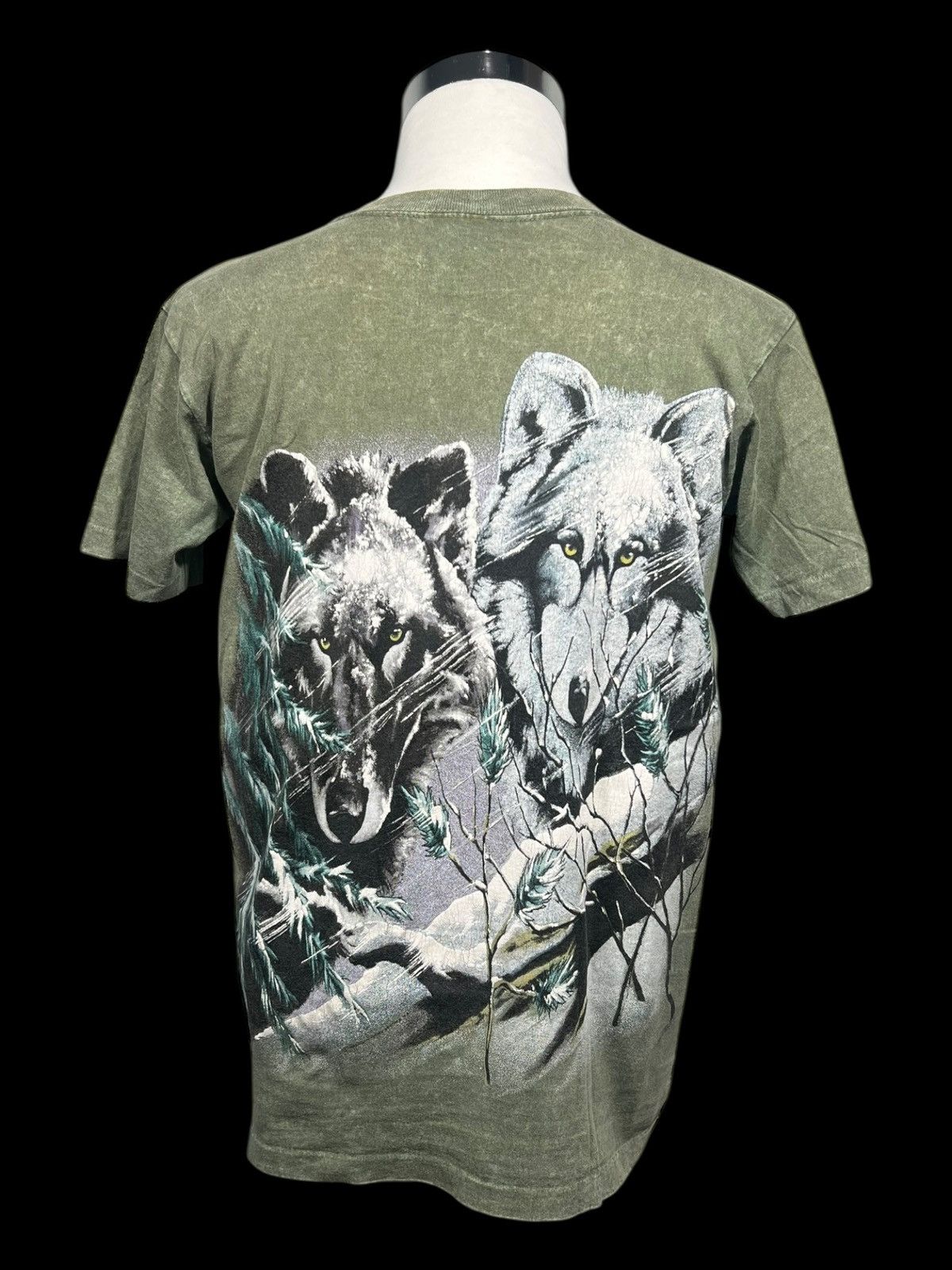 Vintage Vintage Wolf All Over Print T-Shirt Size US M / EU 48-50 / 2 - 2 Thumbnail