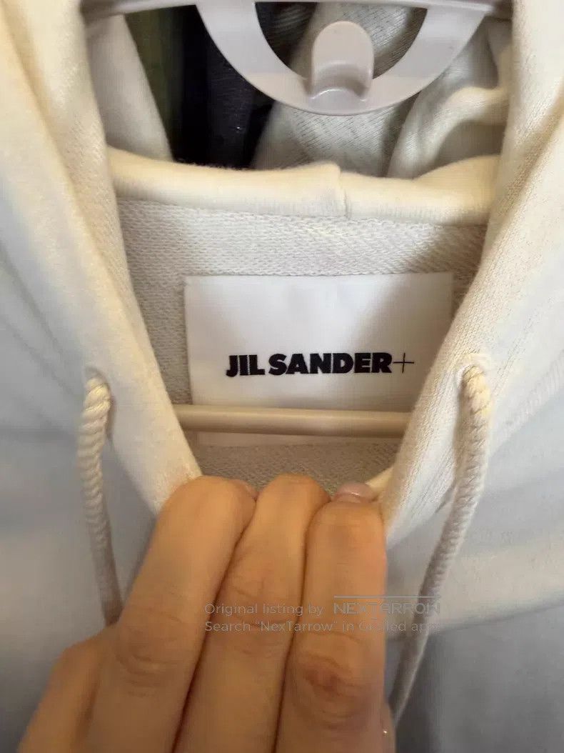 Jil Sander Jil Sander White hooded sweatshirt Size US S / EU 44-46 / 1 - 2 Thumbnail