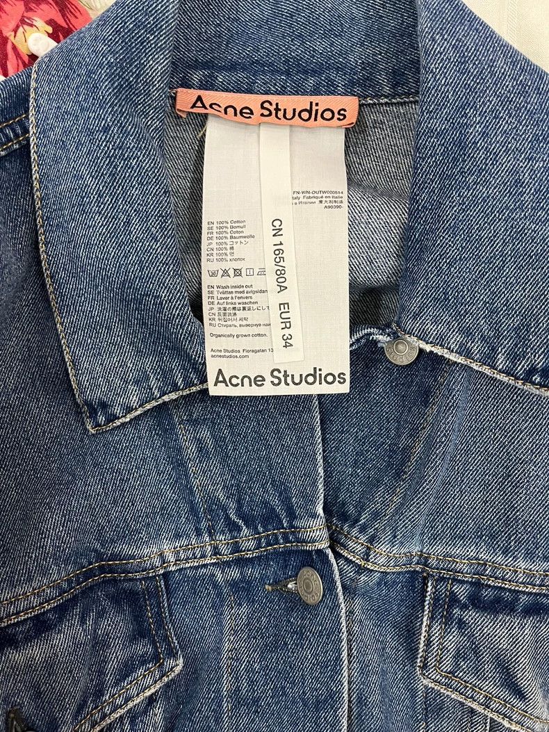 Acne Studios acne studios size:34 Retro loose denim jacket Size XXS / US 00 / IT 34 - 4 Thumbnail