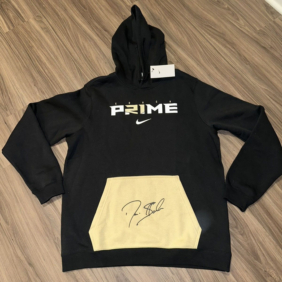 NCAA × Nike NWT Nike Men's Coach Prime Black Pullover Hoodie Size Large Size US L / EU 52-54 / 3 - 1 Thumbnail