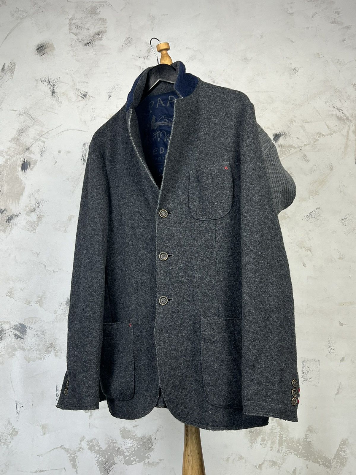 Napapijri Napapijri Wool Knit Blazer Jacket Size L Size US L / EU 52-54 / 3 - 2 Thumbnail