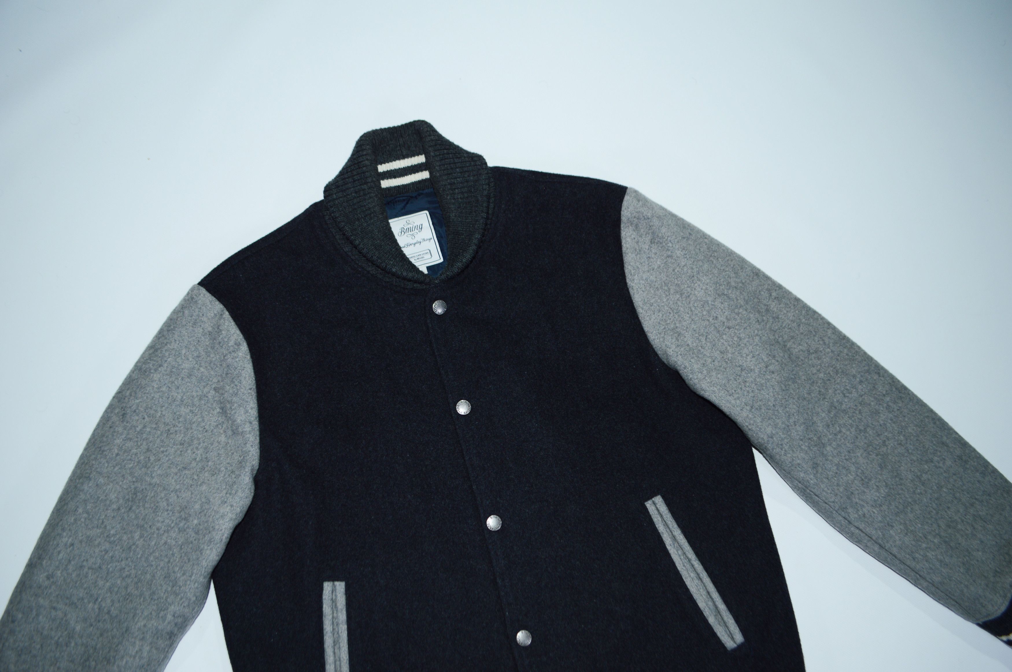 Beams Plus B:Ming Life Store by Beams Wool Snap Jacket Size L Size US L / EU 52-54 / 3 - 2 Thumbnail