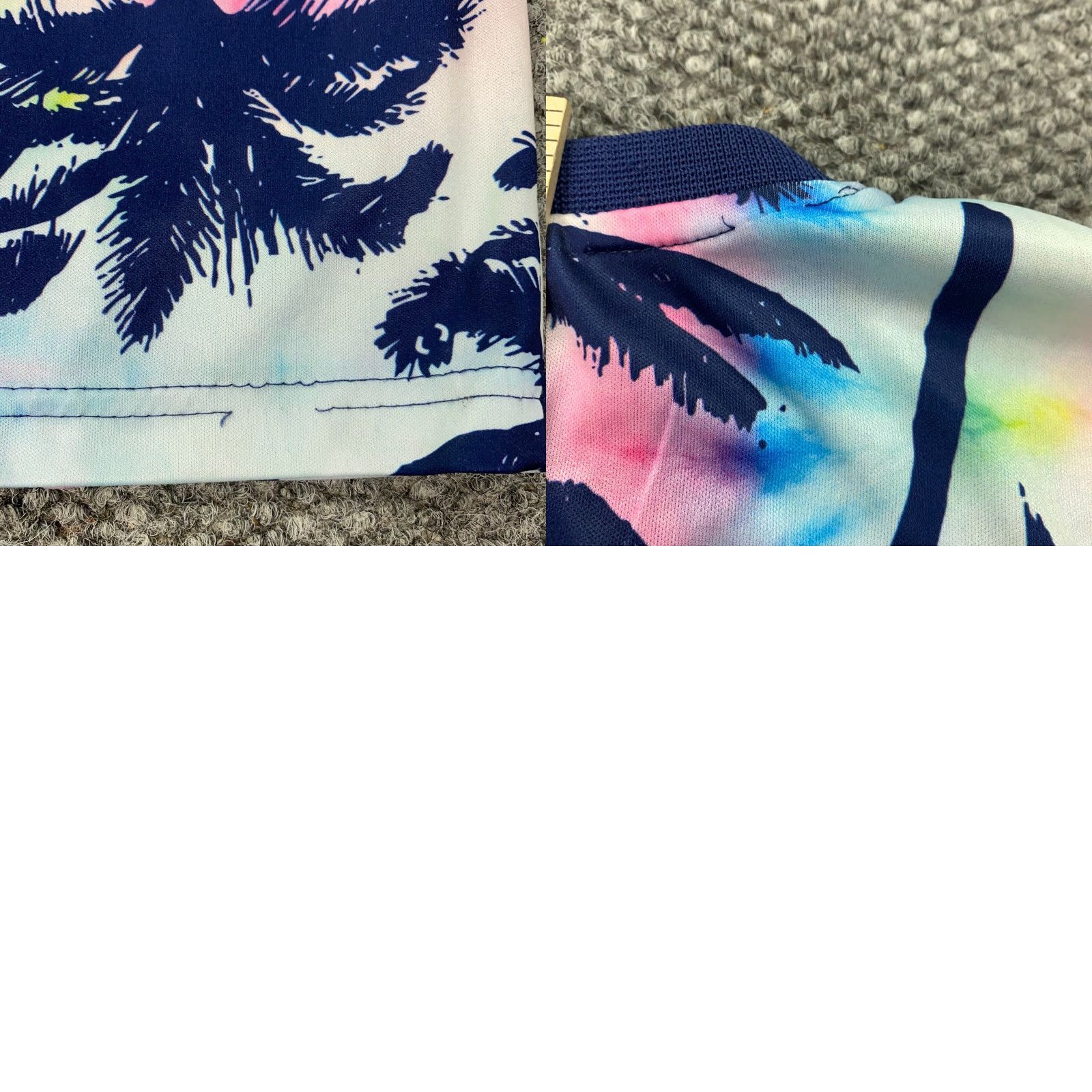 Vintage Good Vibes Shirt Mens L Blue Short Sleeve Crew Neck Beach Palm Trees T-Shirt 90s? (No 90s) Size US L / EU 52-54 / 3 - 9 Thumbnail