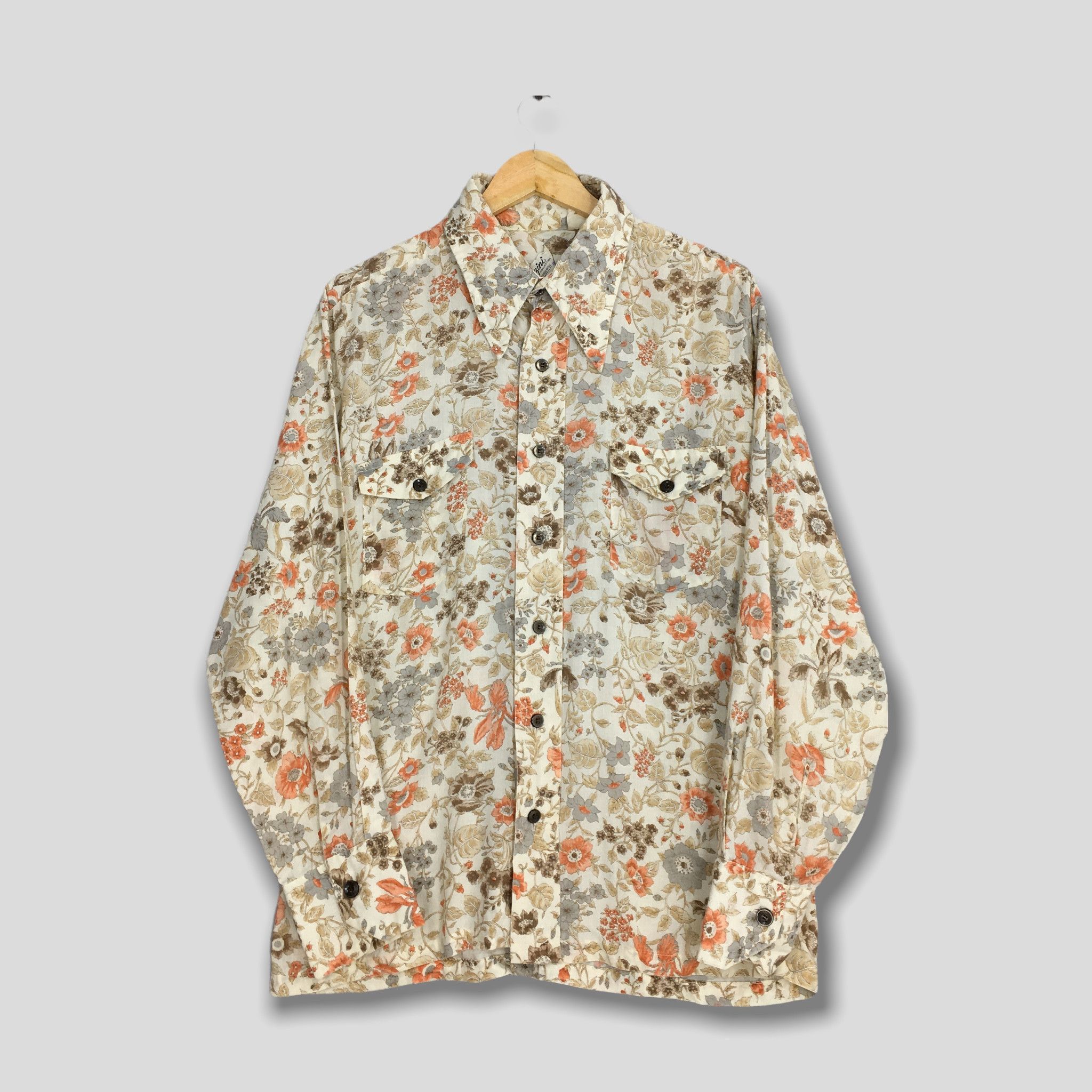 Vintage Vintage Floral Casual Wear Aloha Tropical Shirt Large Size US L / EU 52-54 / 3 - 1 Thumbnail