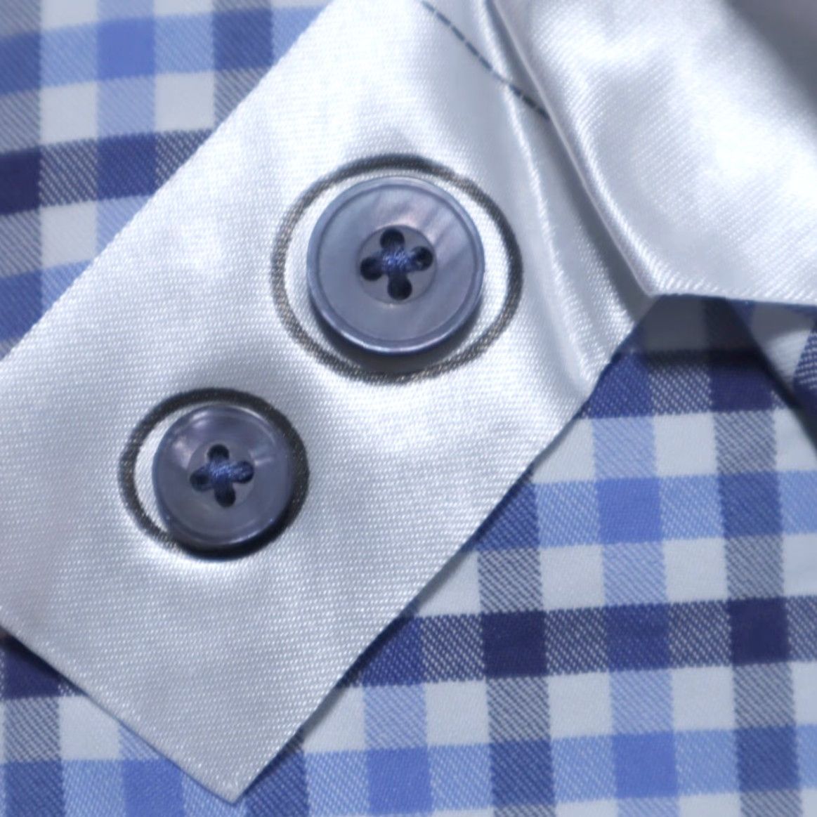 UNTUCKit Untuckit Simmons Performance Check Button Down Shirt Blue Men's 3XLC Size US XXL / EU 58 / 5 - 7 Thumbnail