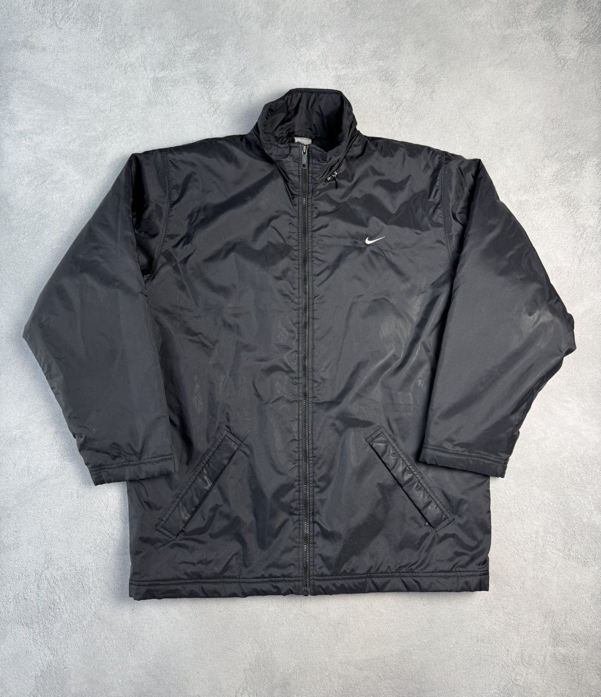 Nike Vintage Nike Drill Big Swoosh Parka Jacket size L Size US L / EU 52-54 / 3 - 2 Thumbnail