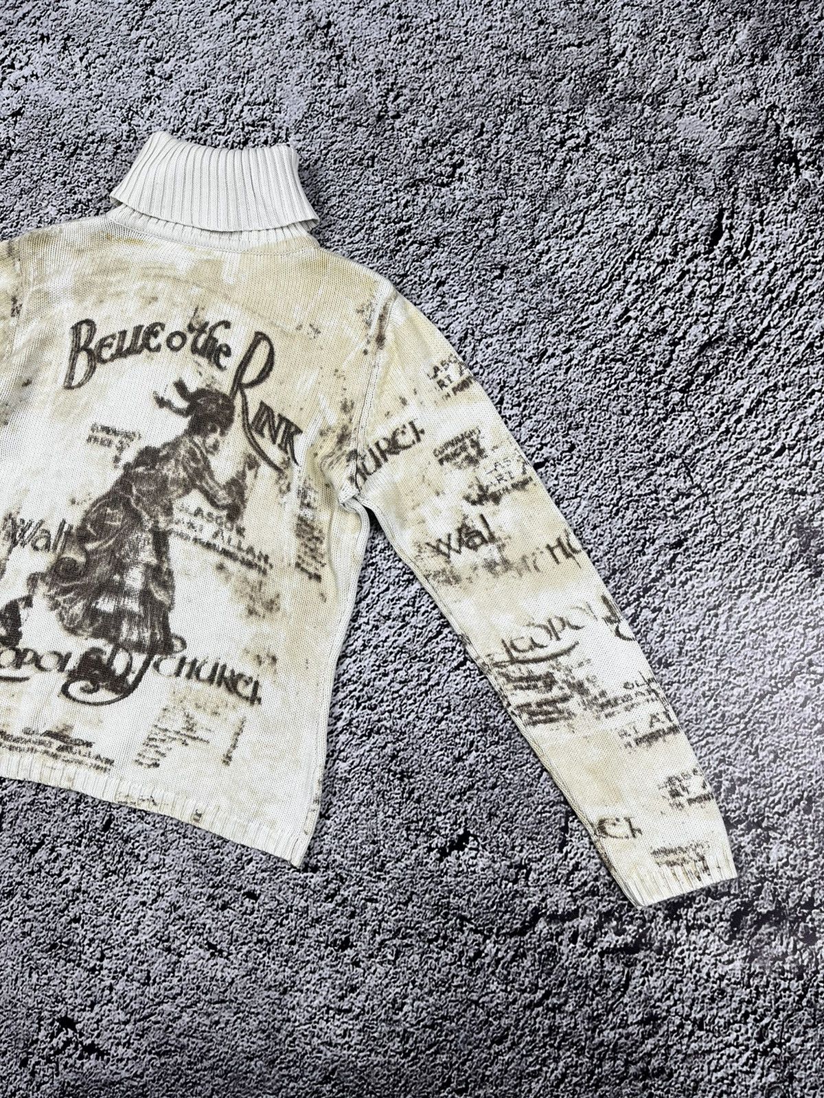 Vintage Vintage Y2K allover 00s style turtleneck sweater size S Size S / US 4 / IT 40 - 6 Thumbnail