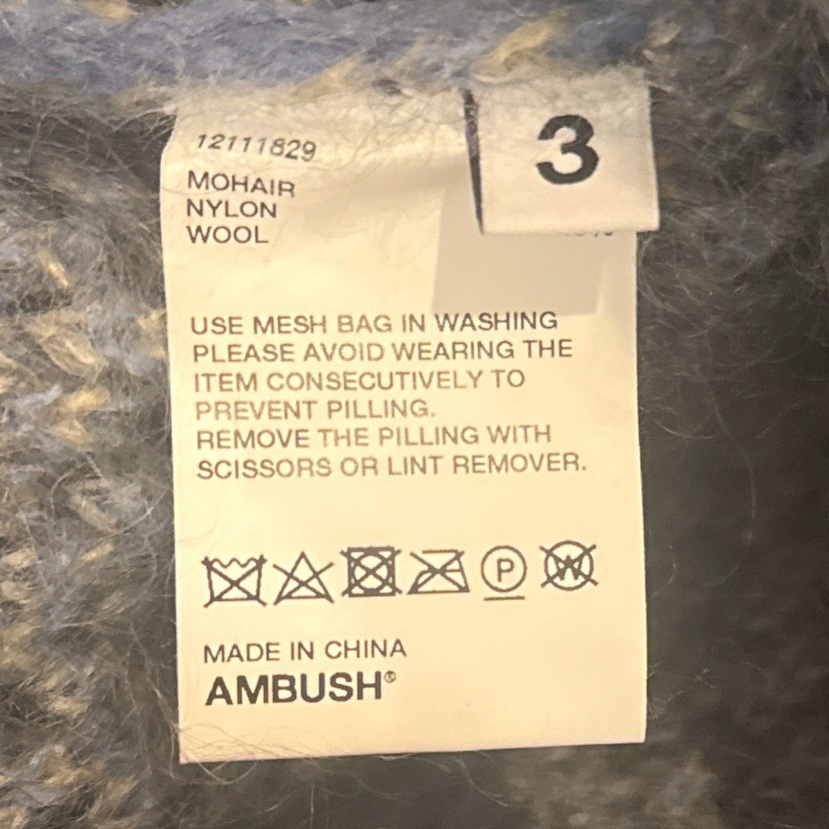 Ambush Design AW18 Mohair Jacquard Intarsia Knit Sweater Size US M / EU 48-50 / 2 - 4 Thumbnail