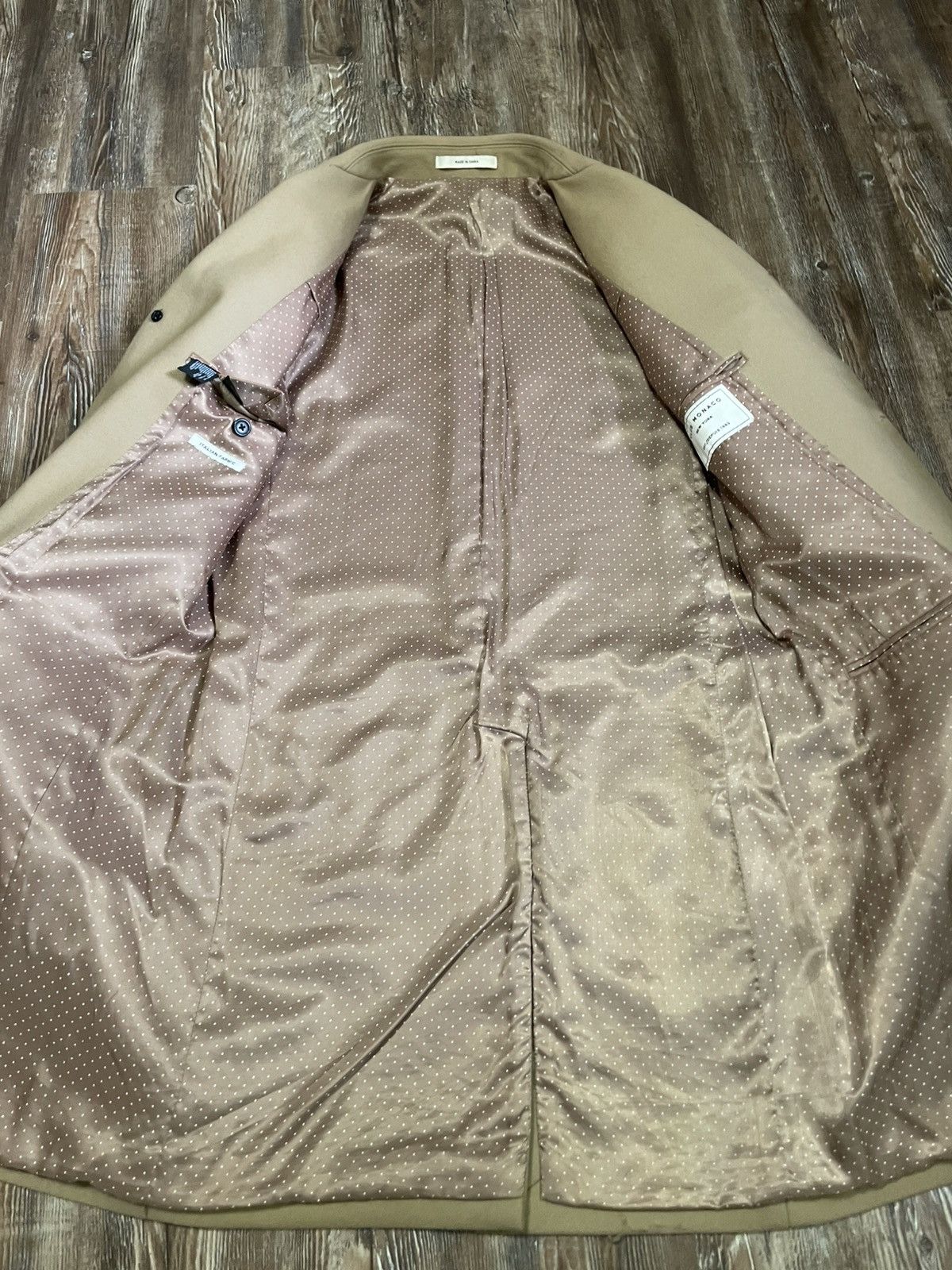 Club Monaco Overcoat / Chesterfield Top Coat Single Breasted Camel Brown Size US S / EU 44-46 / 1 - 8 Thumbnail