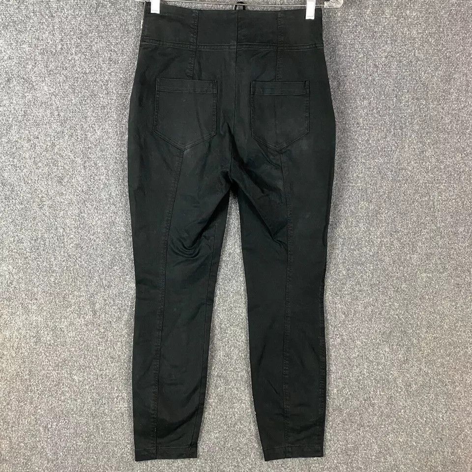 A.L.C. ALC Pants Women’s Size 6 Black Skinny Leg Lace Up Front Size 28" / US 6 / IT 42 - 7 Thumbnail