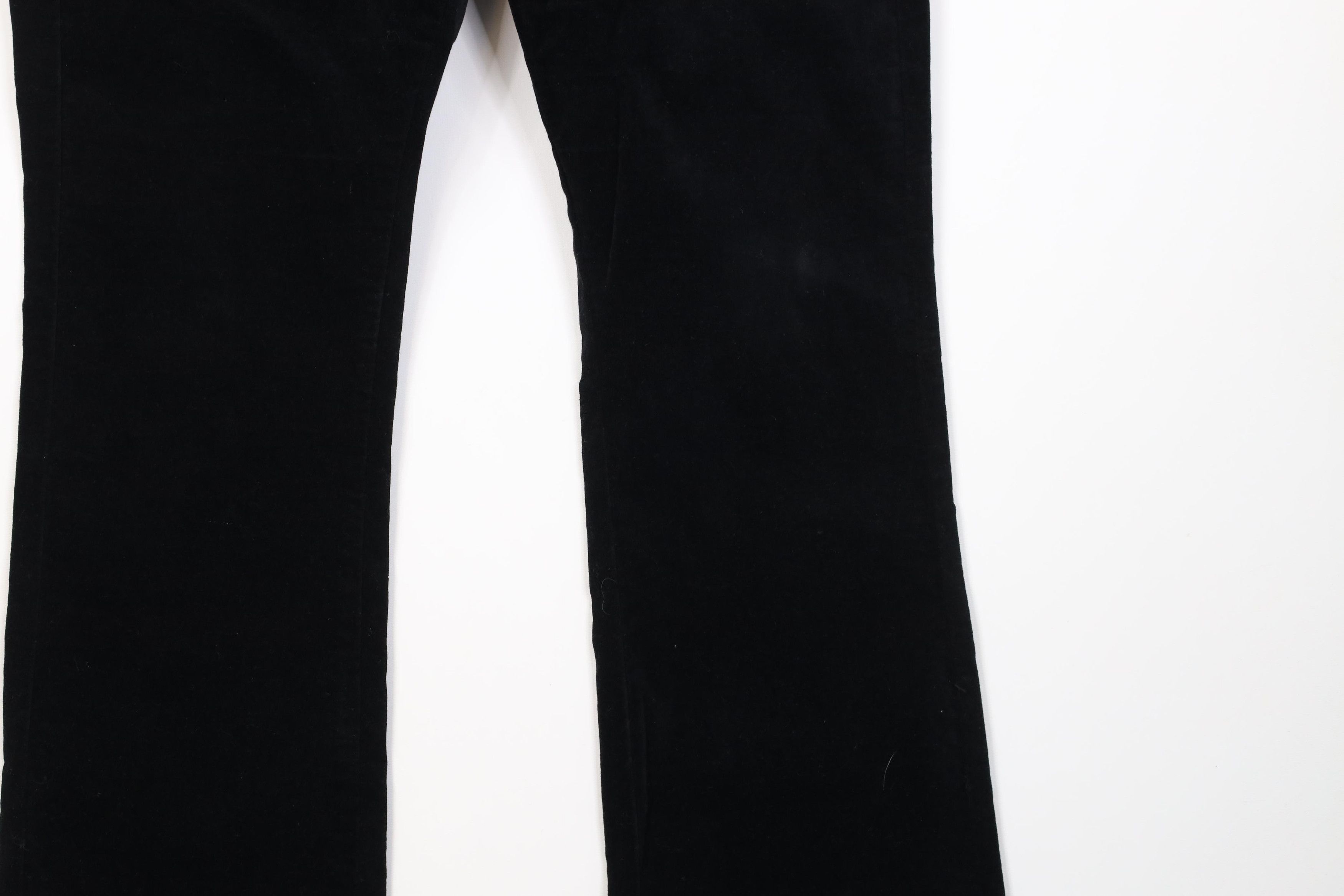 Vintage Vintage Y2K Streetwear Fringed Velour Wide Leg Pants Size 28" / US 6 / IT 42 - 4 Thumbnail