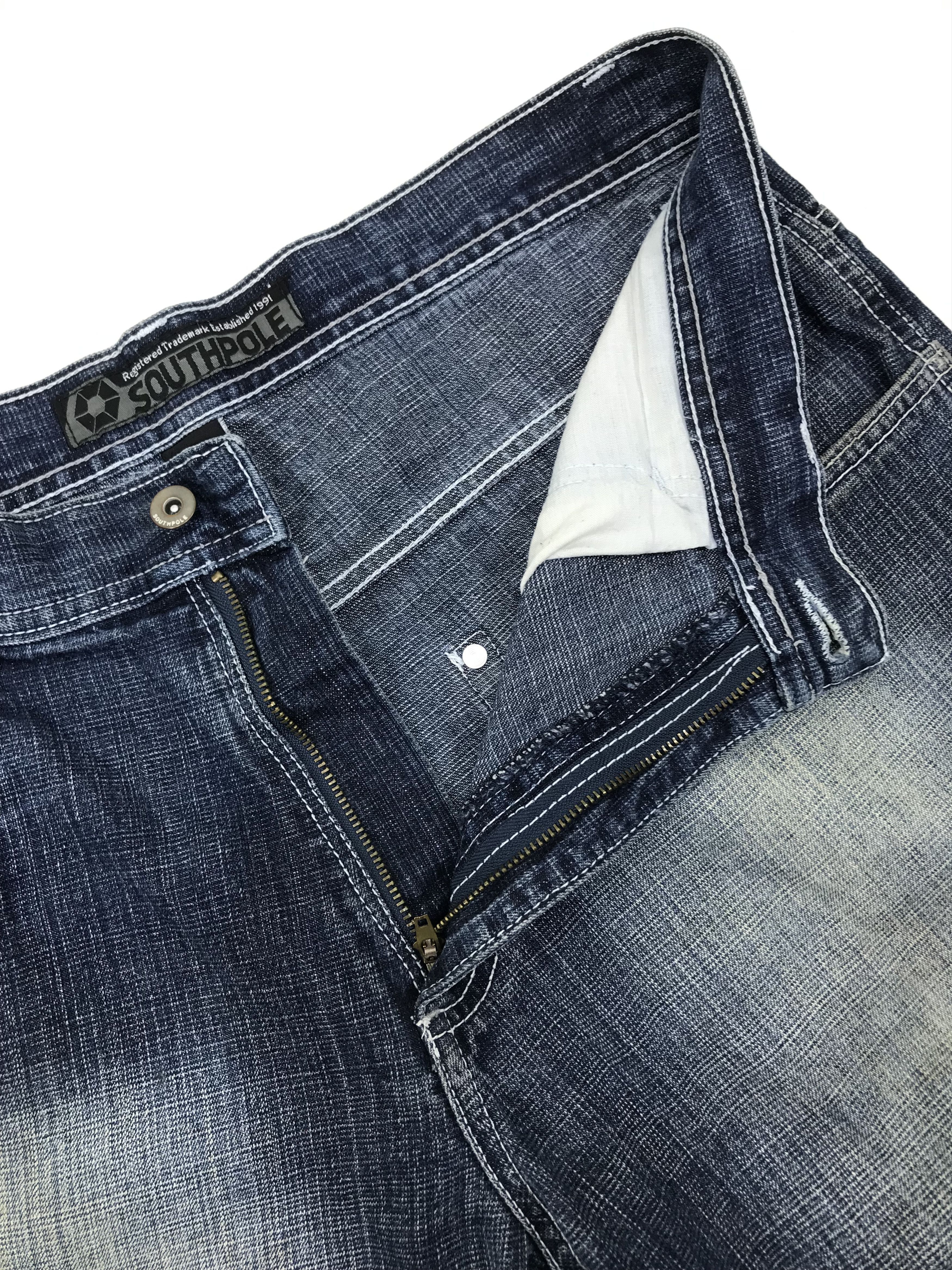 Southpole Vintage Southpole Baggy Jeans Faded Blue Wide Denim Size US 34 / EU 50 - 9 Thumbnail
