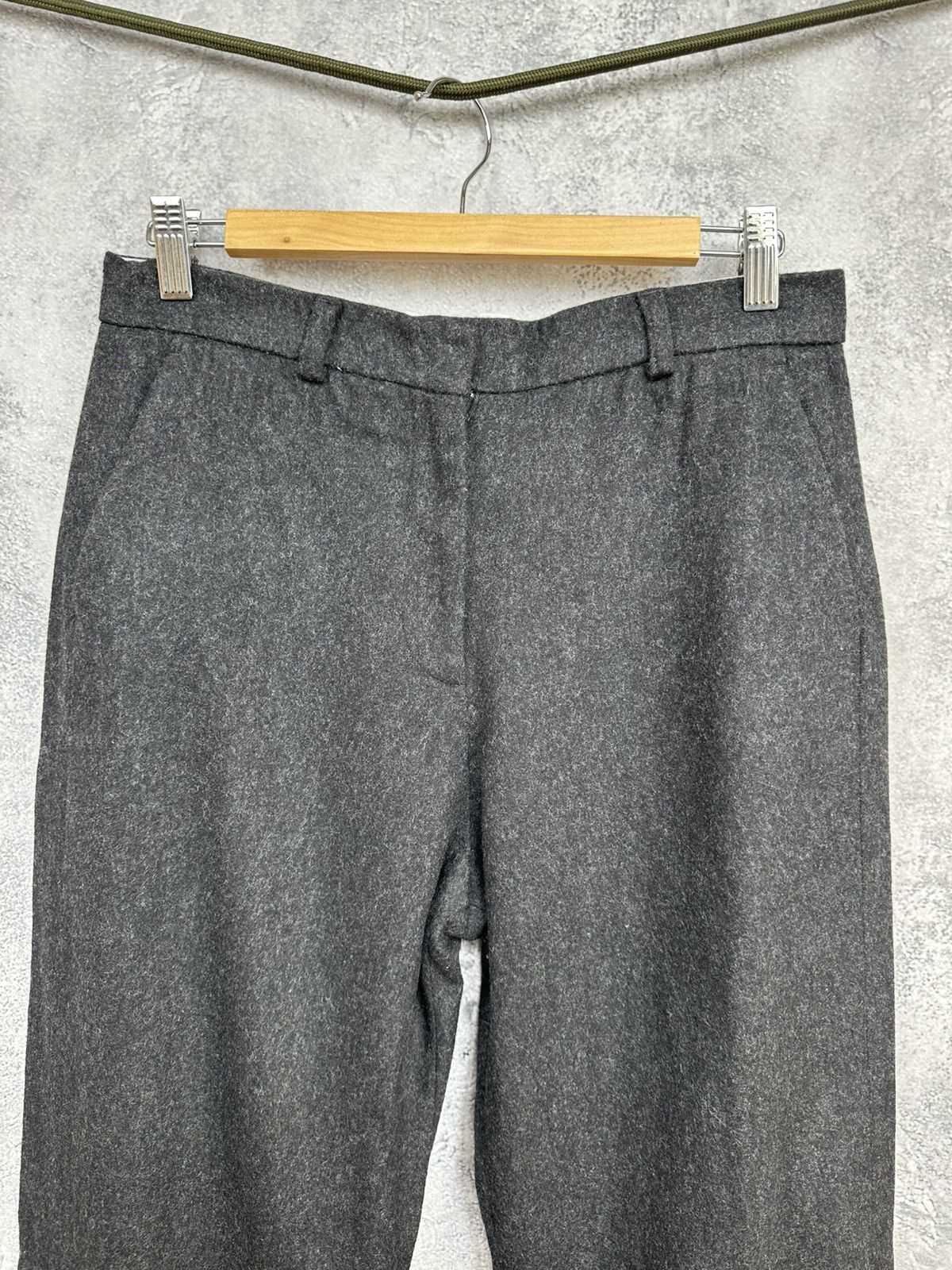 Jigsaw Jigsaw Wool Trousers Charcoal Tailored Dress Pants Straight Size 25" / US 0 / IT 36 - 4 Thumbnail