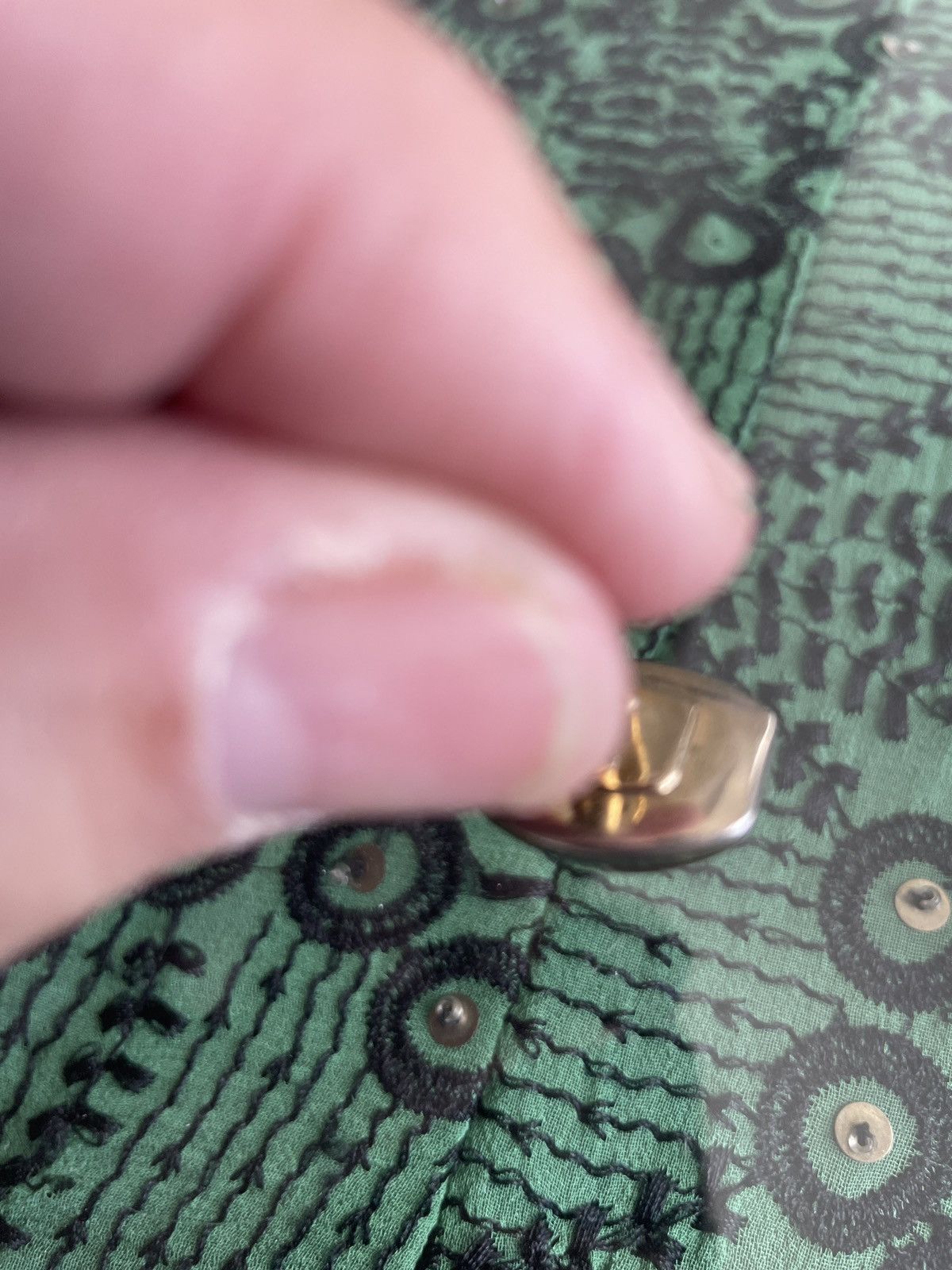 Vintage Stone & Gold Tone vintage cuff links Size ONE SIZE - 6 Thumbnail