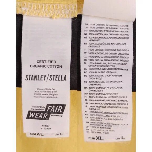 Other Vivendii Organic Cotton Long Sleeve T-Shirt L Mens Yellow Size US L / EU 52-54 / 3 - 11 Thumbnail