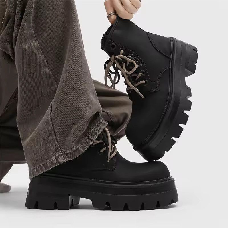 Japanese Brand Black Combat Boots Size US 10 / EU 43 - 2 Thumbnail