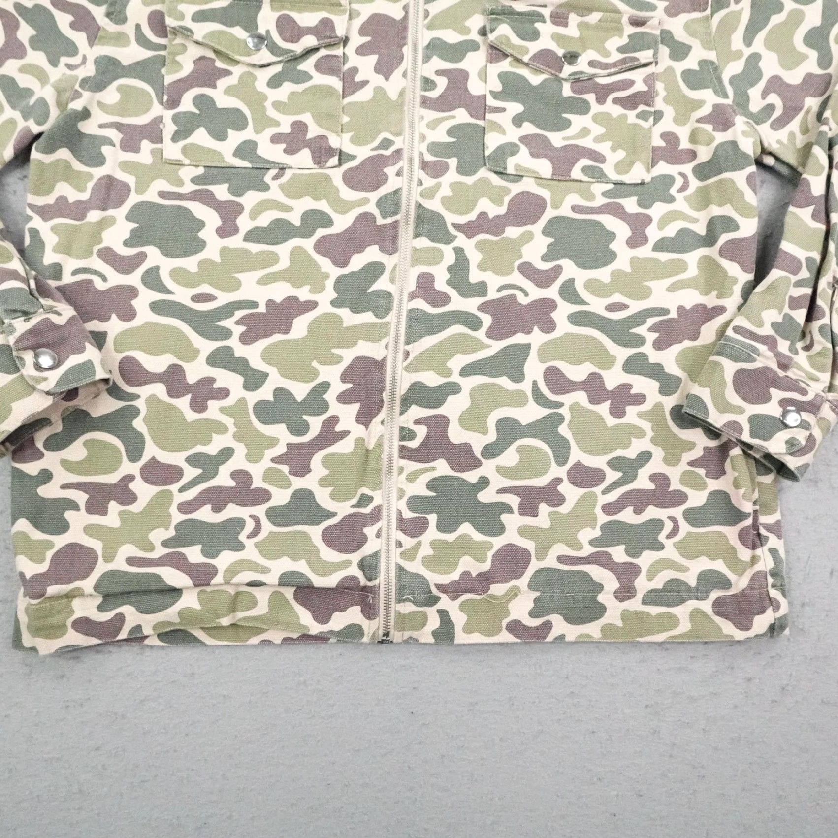 Vintage No Boundaries Jacket Mens Large Brown Duck Camo Coat Corduroy Barn Hunting Chore Size US L / EU 52-54 / 3 - 3 Thumbnail