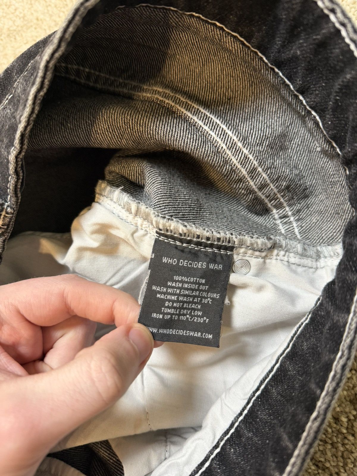 Who Decides War Who Decides War Black Daisy Jeans Size US 38 / EU 54 - 5 Thumbnail