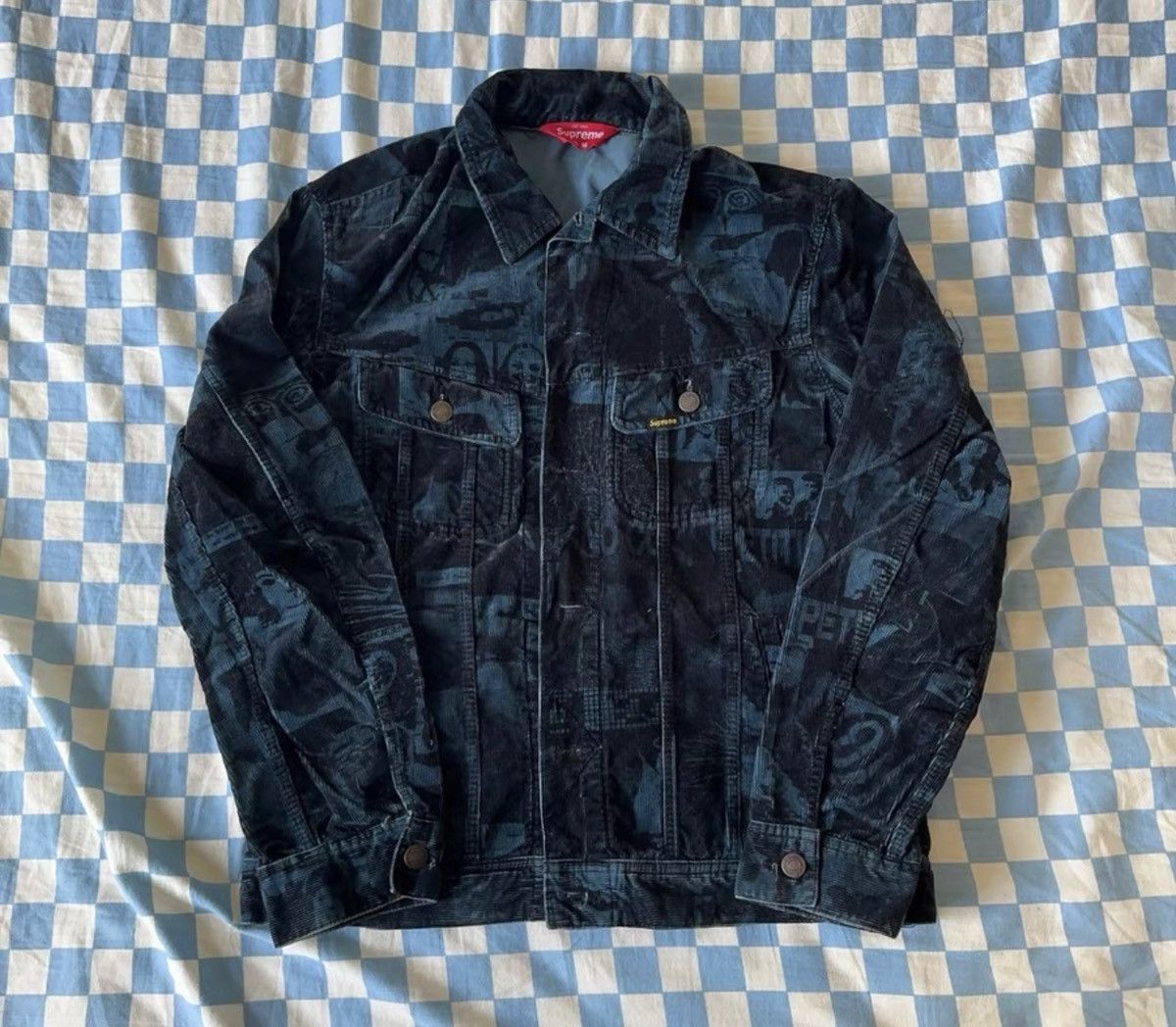 Supreme Supreme 18ss vibrations corduroy Trucker work jacket Size US M / EU 48-50 / 2 - 1 Thumbnail