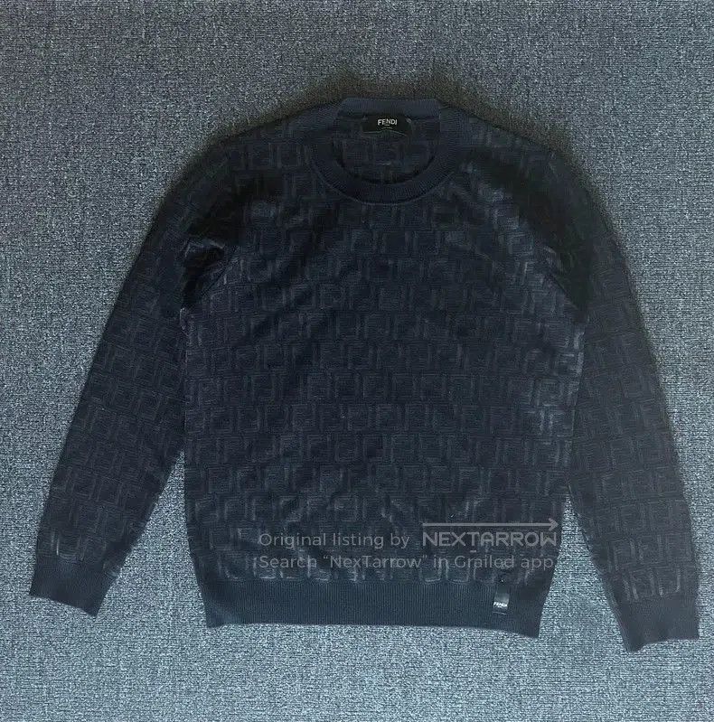 Fendi Fendi Wool Sweater with Double F Logo. Size US L / EU 52-54 / 3 - 1 Thumbnail