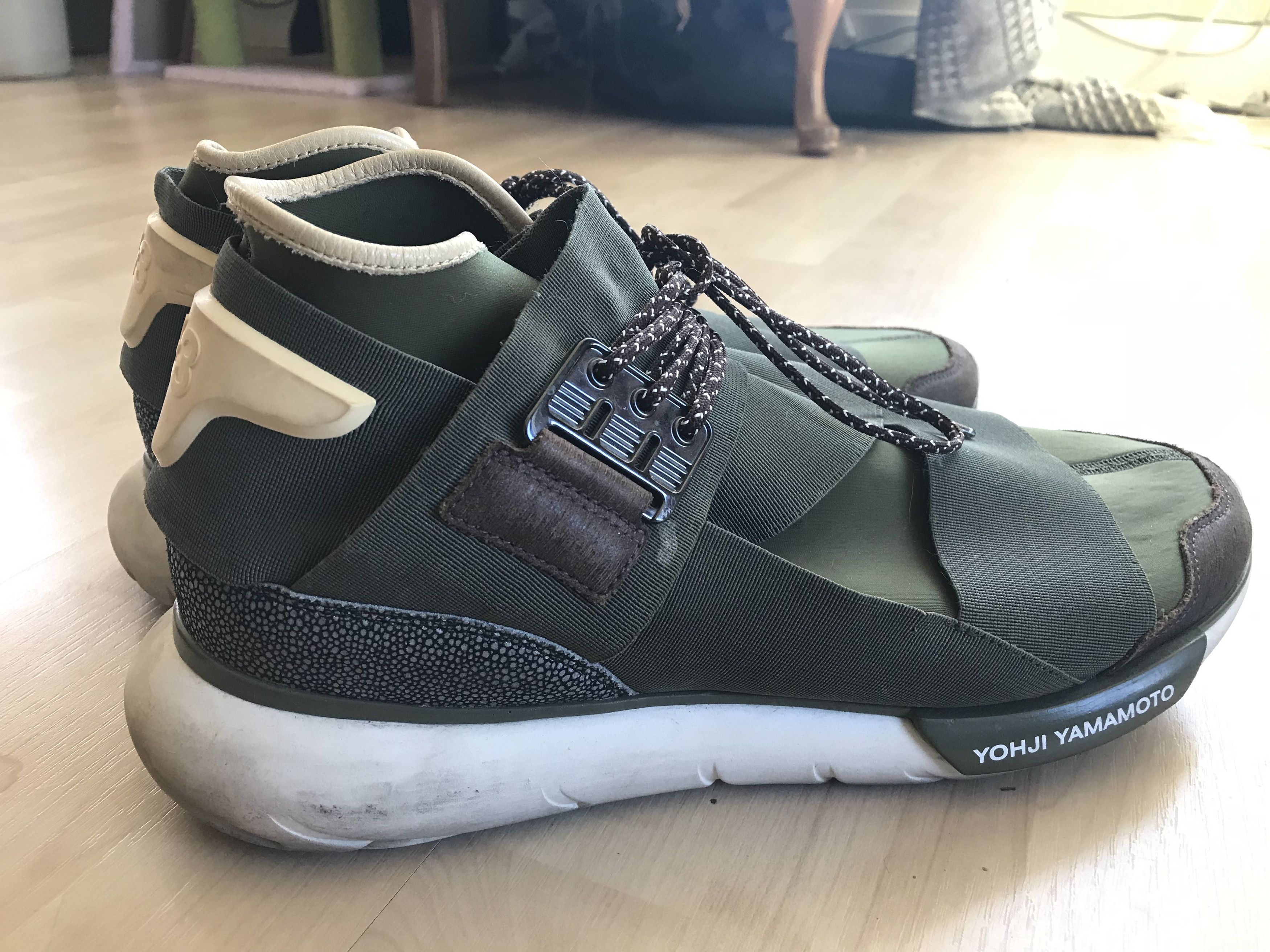 Adidas Y-3 Yohji Yamamoto Qasa High Olive Drab Adidas Size US 11 / EU 44 - 4 Thumbnail