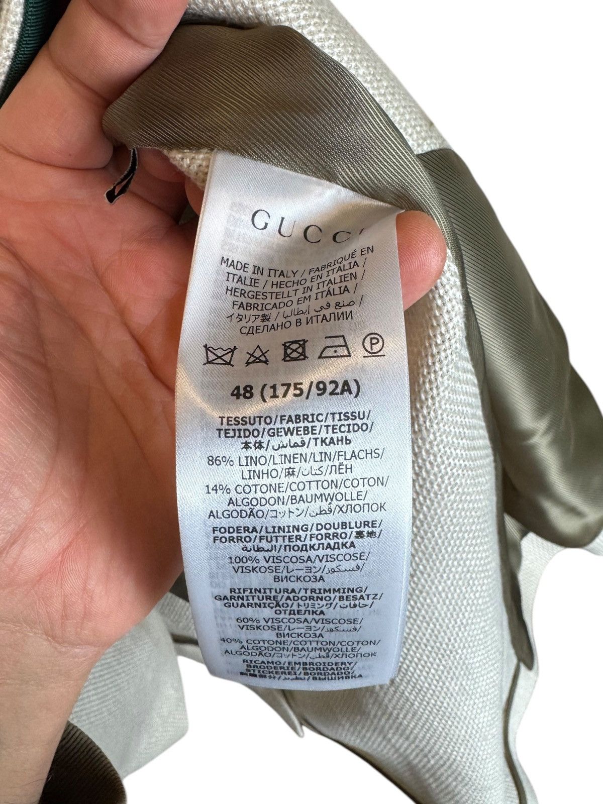 Gucci GAOK Linen and Cotton Jacket