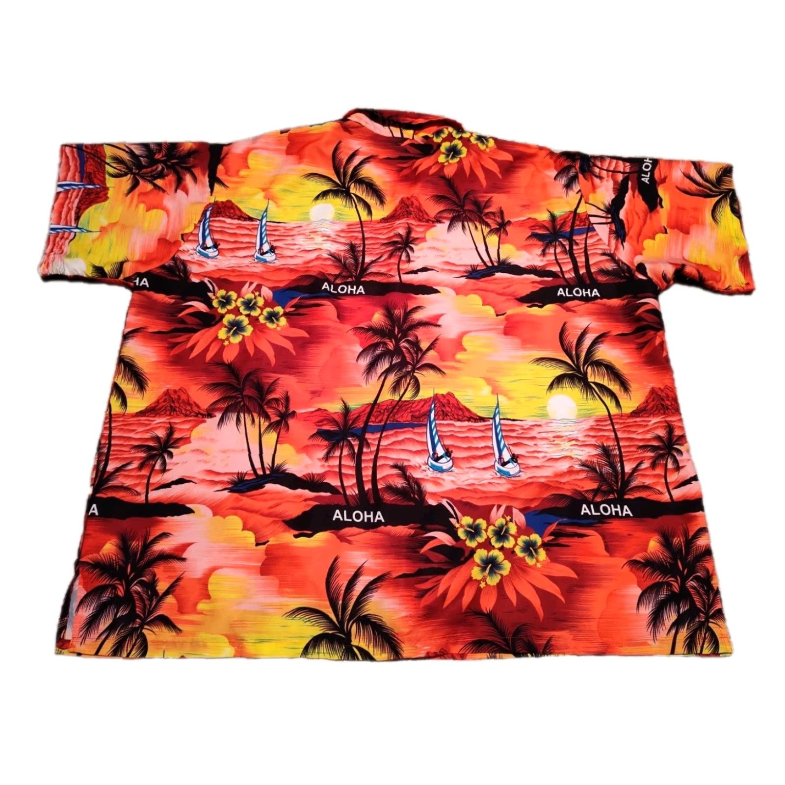 Vintage LA LEELA La Leela Hawaiian Mens Short Sleeve Button Down Shirts 2XL XXL USA Made Boxy Size US XXL / EU 58 / 5 - 2 Thumbnail