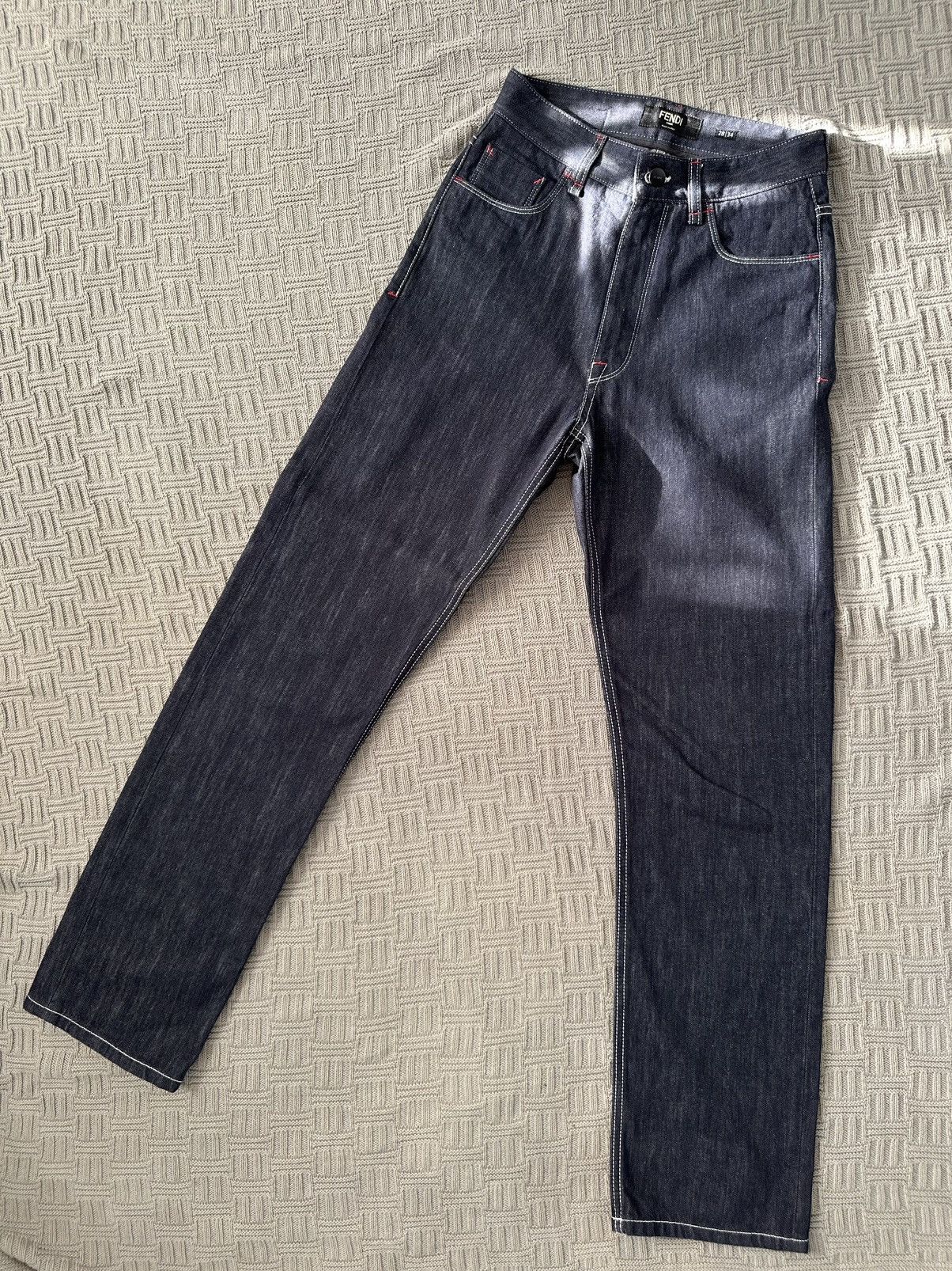 Fendi Fendi × FILA Raw Denim Size US 28 / EU 44 - 2 Thumbnail