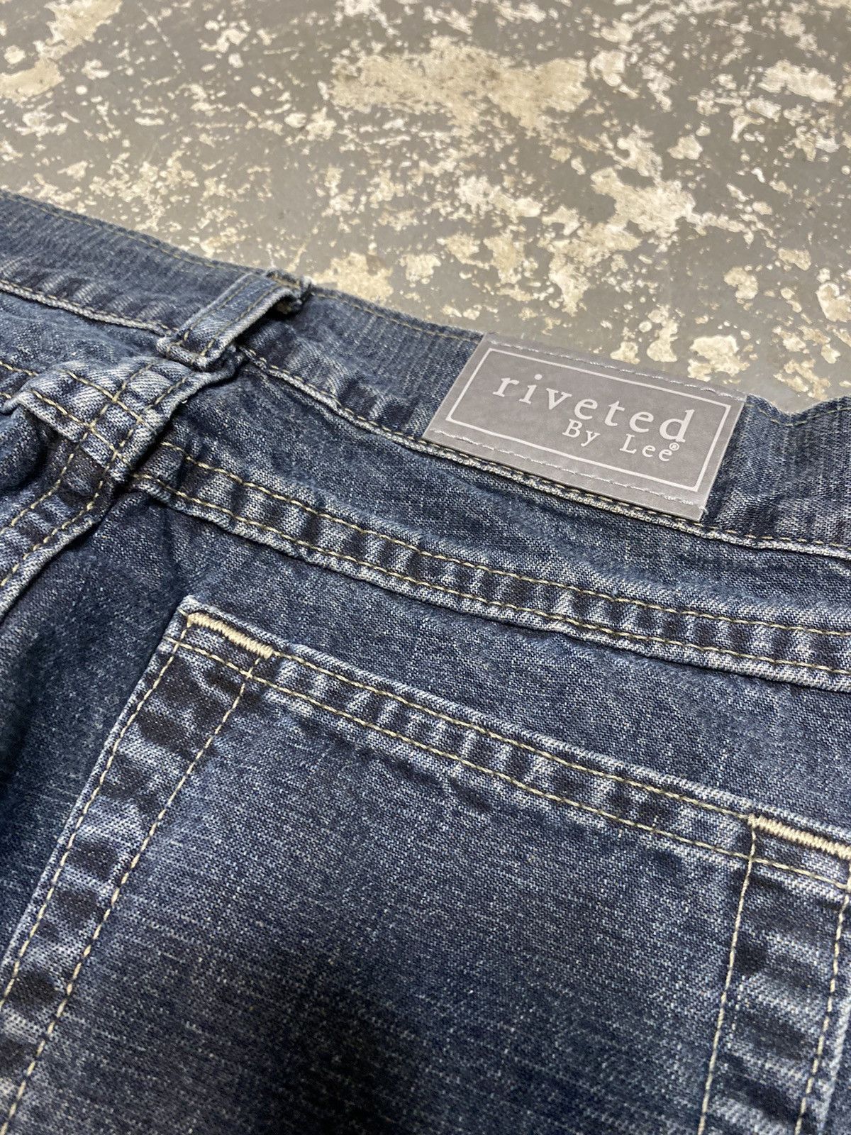 Lee × Vintage Vintage Lee Riveted Baggy Denim Jean Pants USA Size 28" / US 6 / IT 42 - 3 Thumbnail